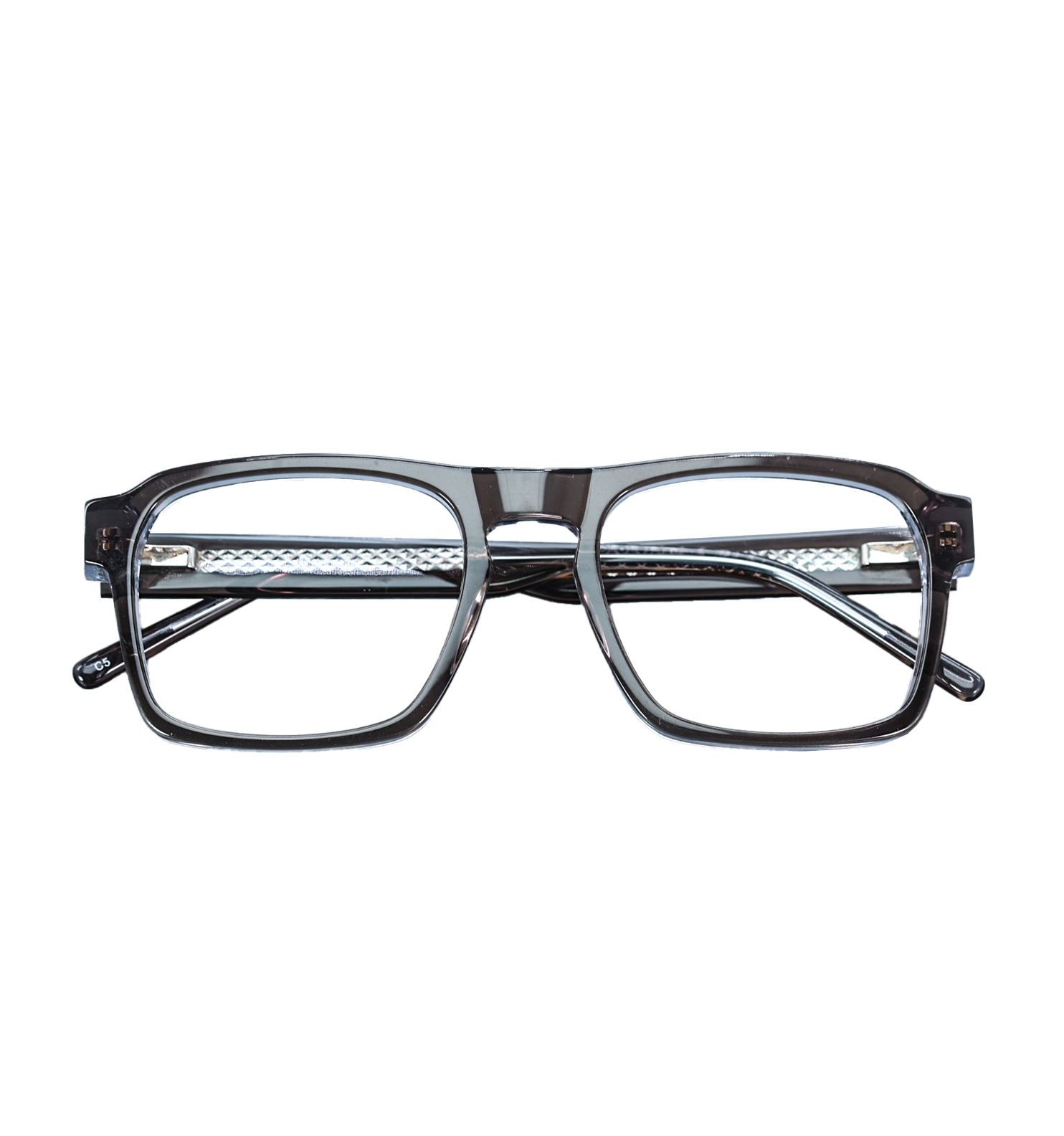 Insider Rectangular Wayfarer Eyeglasses – Unisex Full Rim Frame | Available in Grey, Brown & Blue