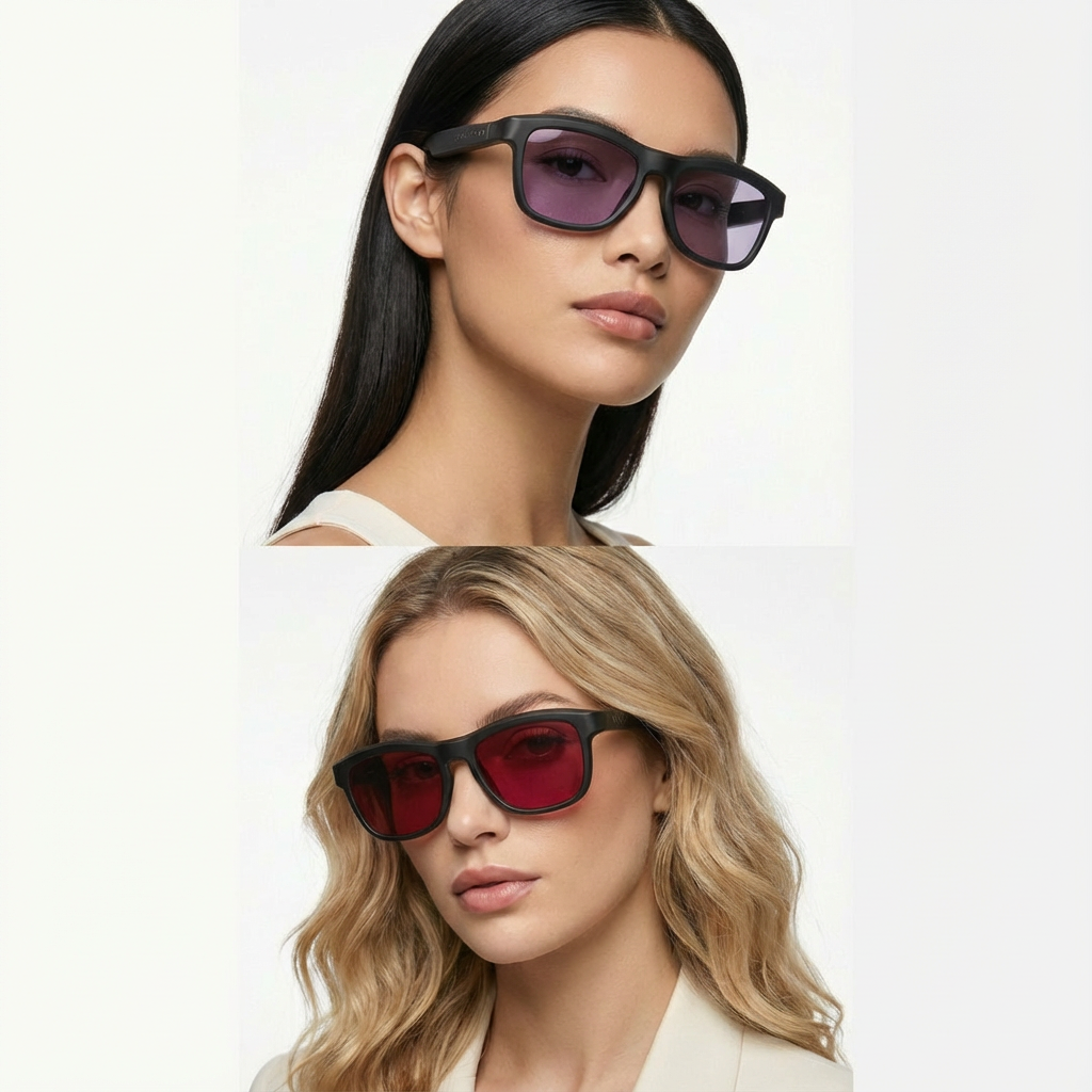 Smart Colour Changing AI Glasses – Intelligent Adaptive Lens Eyewear | Unisex Smart Eyeglasses (Black / Grey)