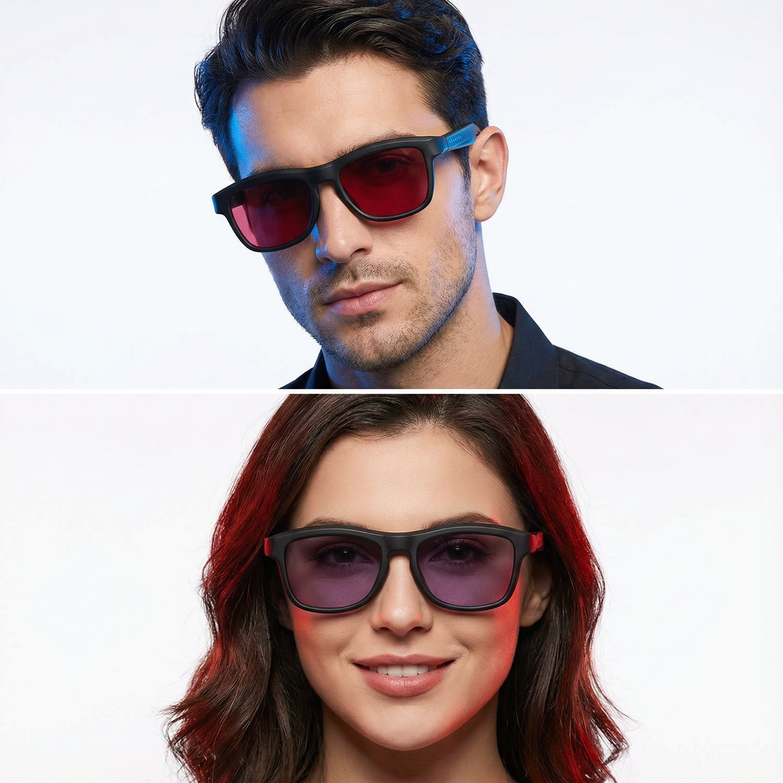 Smart Colour Changing AI Glasses – Intelligent Adaptive Lens Eyewear | Unisex Smart Eyeglasses (Black / Grey)