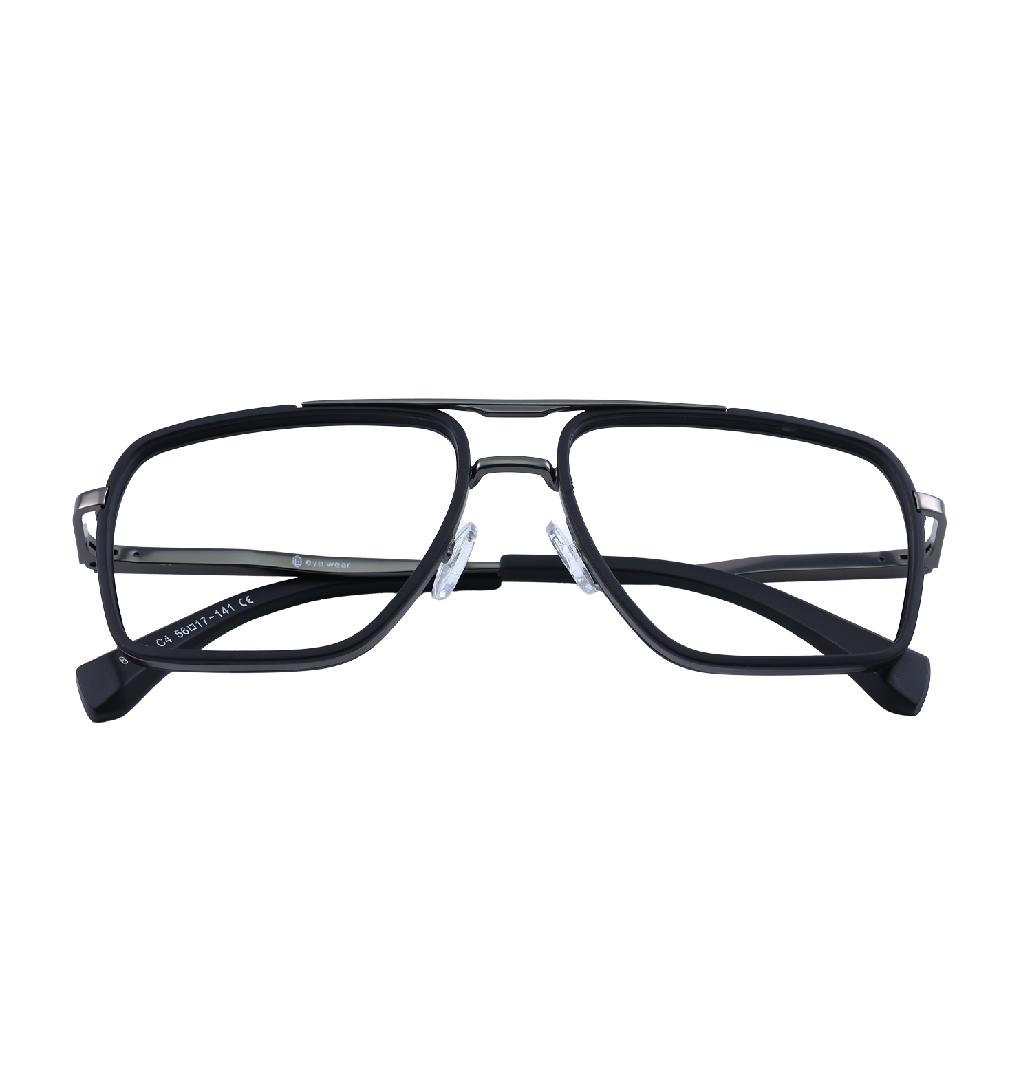 Ultra Square Full Rim Eyeglasses with Pre-Fitted Blue Block Lenses – Lightweight Frame (Golden, Black)