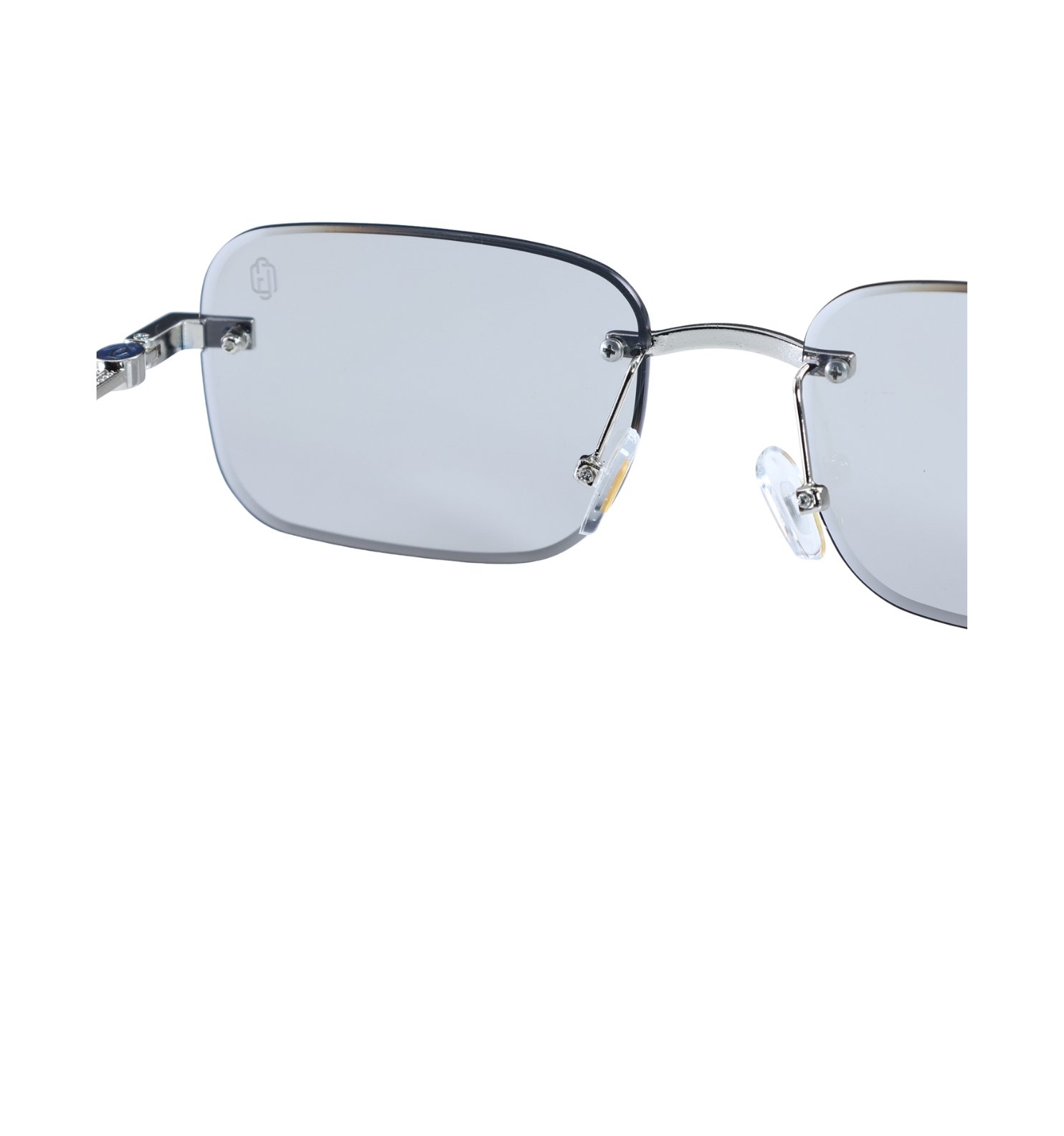 Zero Edge Rimless Weightless Sunglasses – Ultra-Light Minimalist Design (Black, Silver)