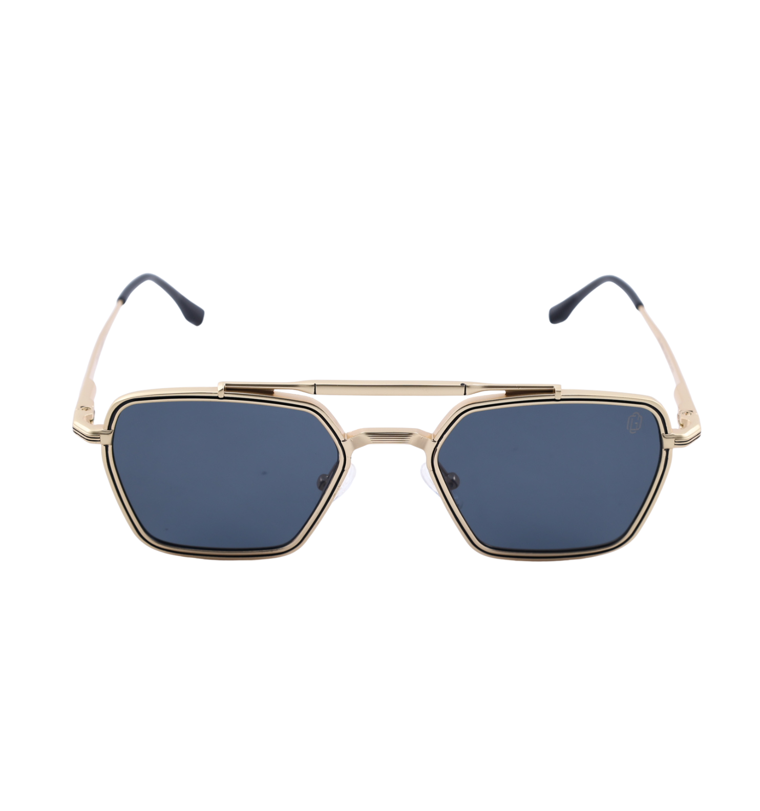 Metal Square Sunglasses MN KSL-98389 – Full Rim (Gold / Black)