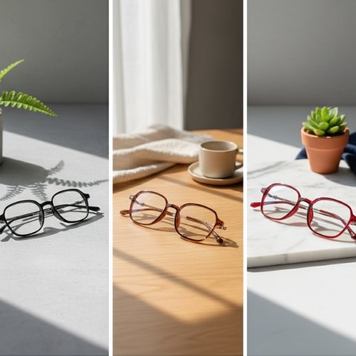 Neo Round Full Rim Eyeglasses for Women – Stylish Lightweight Frame (Black, Brown, Red)