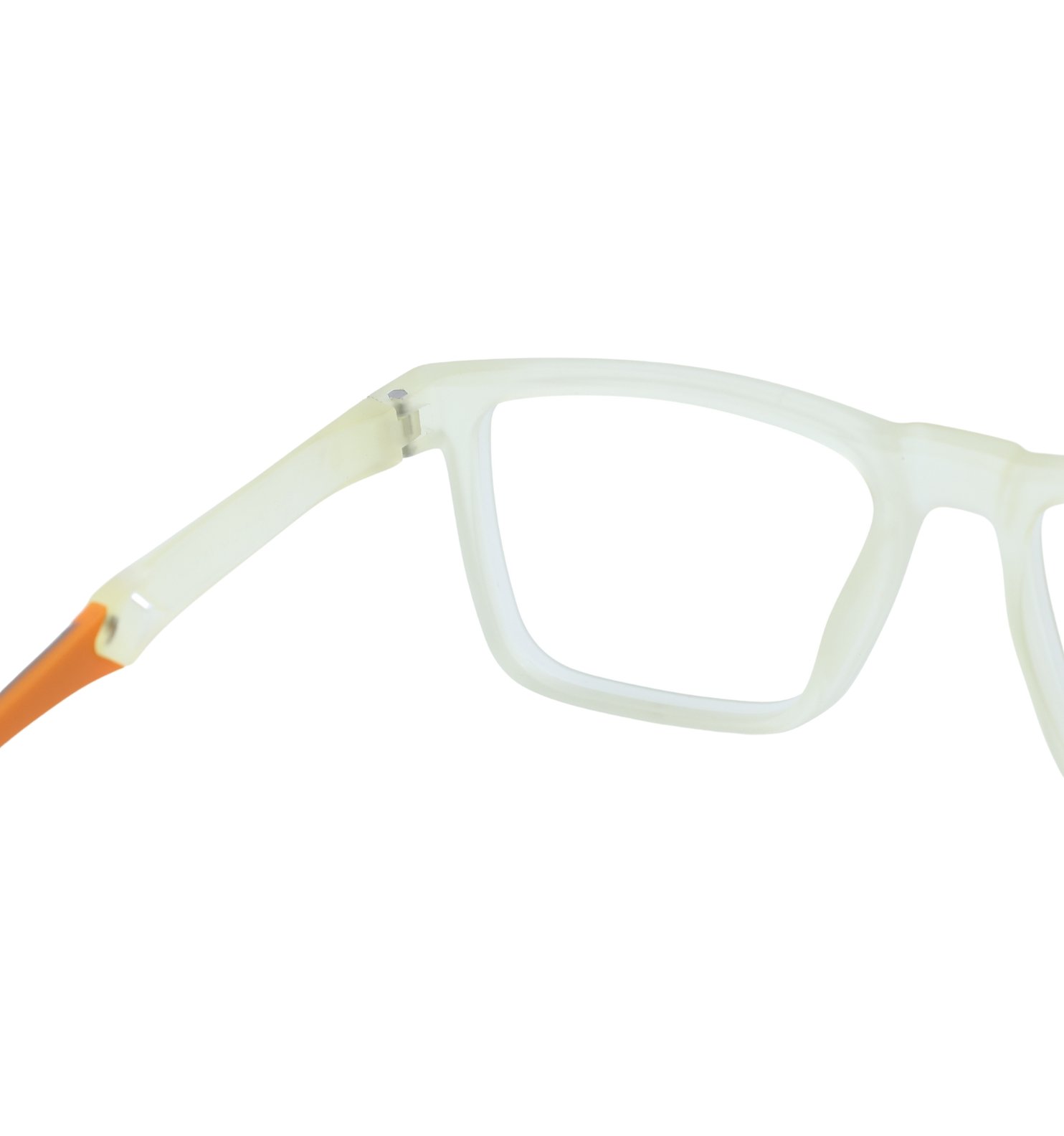 Black Square Active Full Rim Eyeglasses for Men | Sporty Square Frame (Black–Yellow)