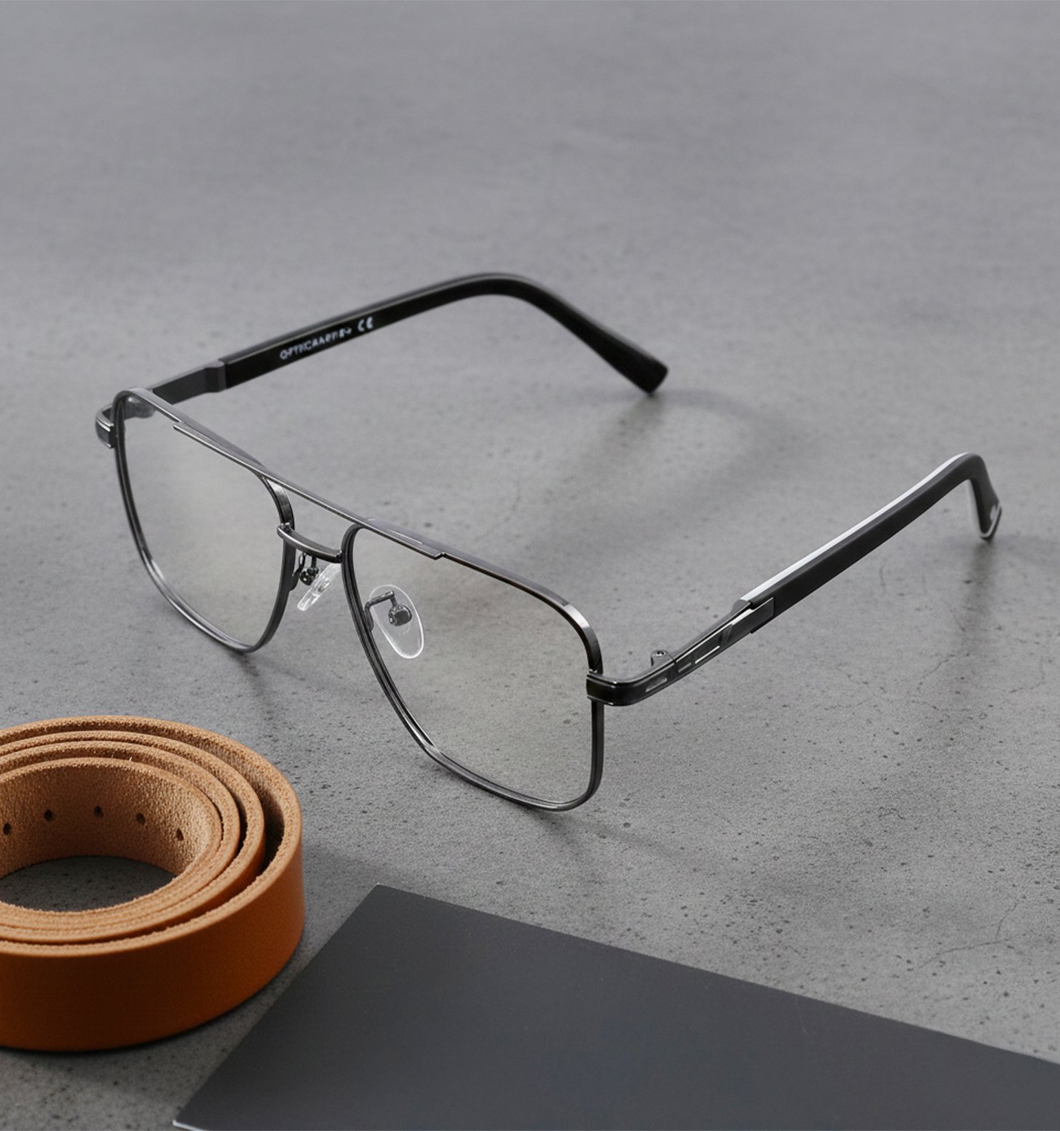 Blue Block Photochromic Metal Rim Eyeglasses – Pre-Fitted Blue Light & Photochromic Lenses (Black, Golden, Gunmetal, Silver)