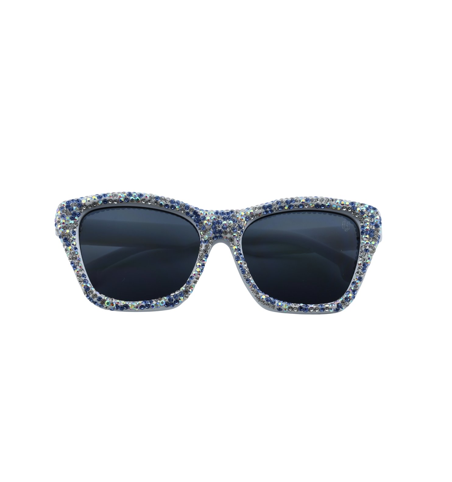 Blue Diamond Glam Sunglasses for Women – Luxury Blue Diamond Frame Fashion Shades
