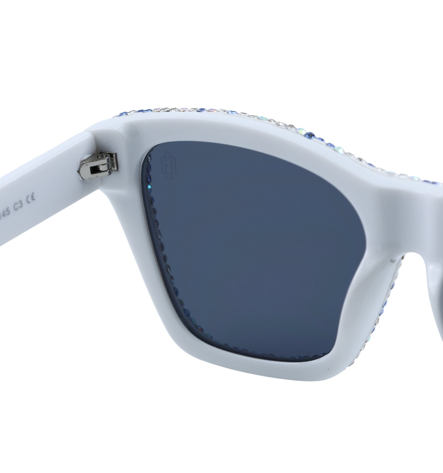 Blue Diamond Glam Sunglasses for Women – Luxury Blue Diamond Frame Fashion Shades