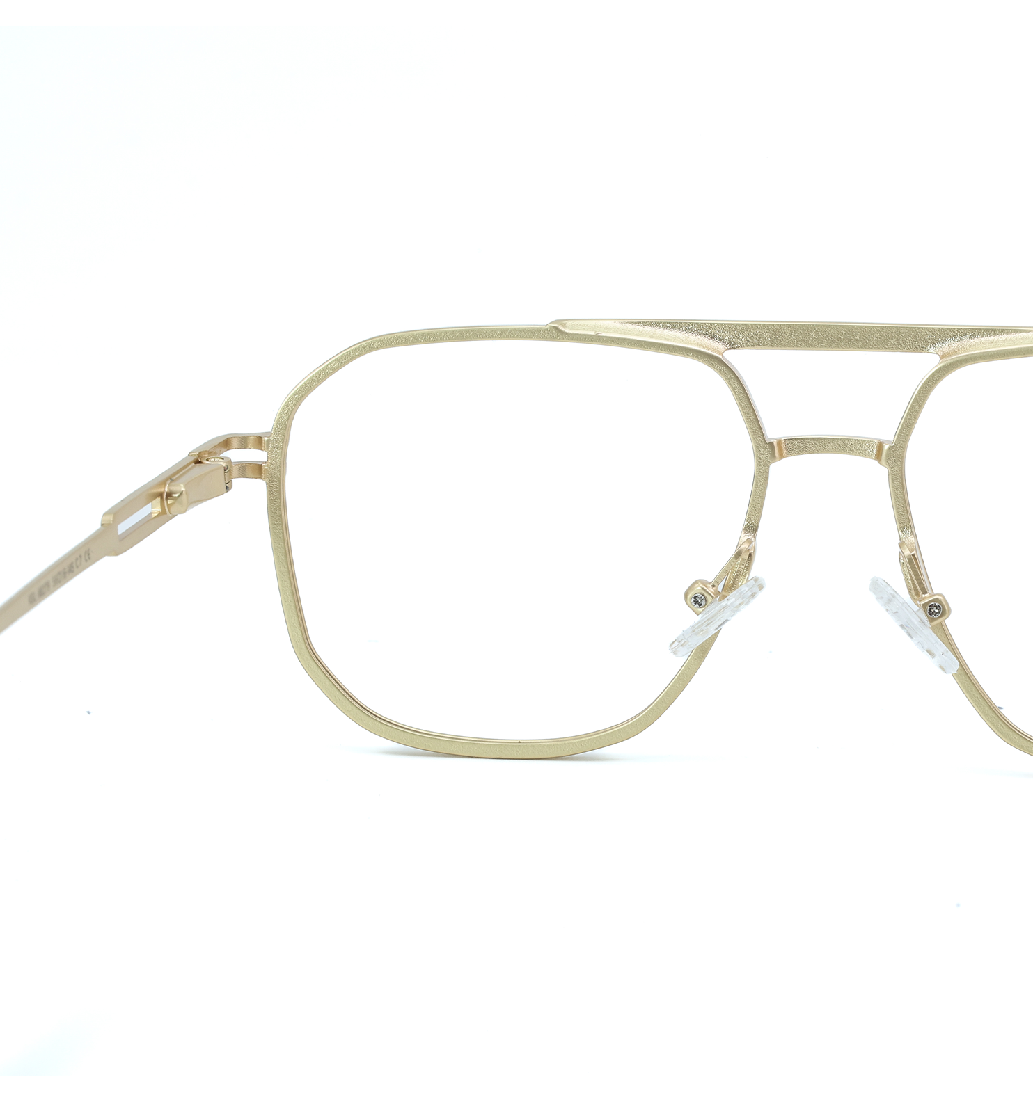 Full Rim Brass Metal Square Eyeglasses – MN KSL98279 (Black / Gold / Silver)