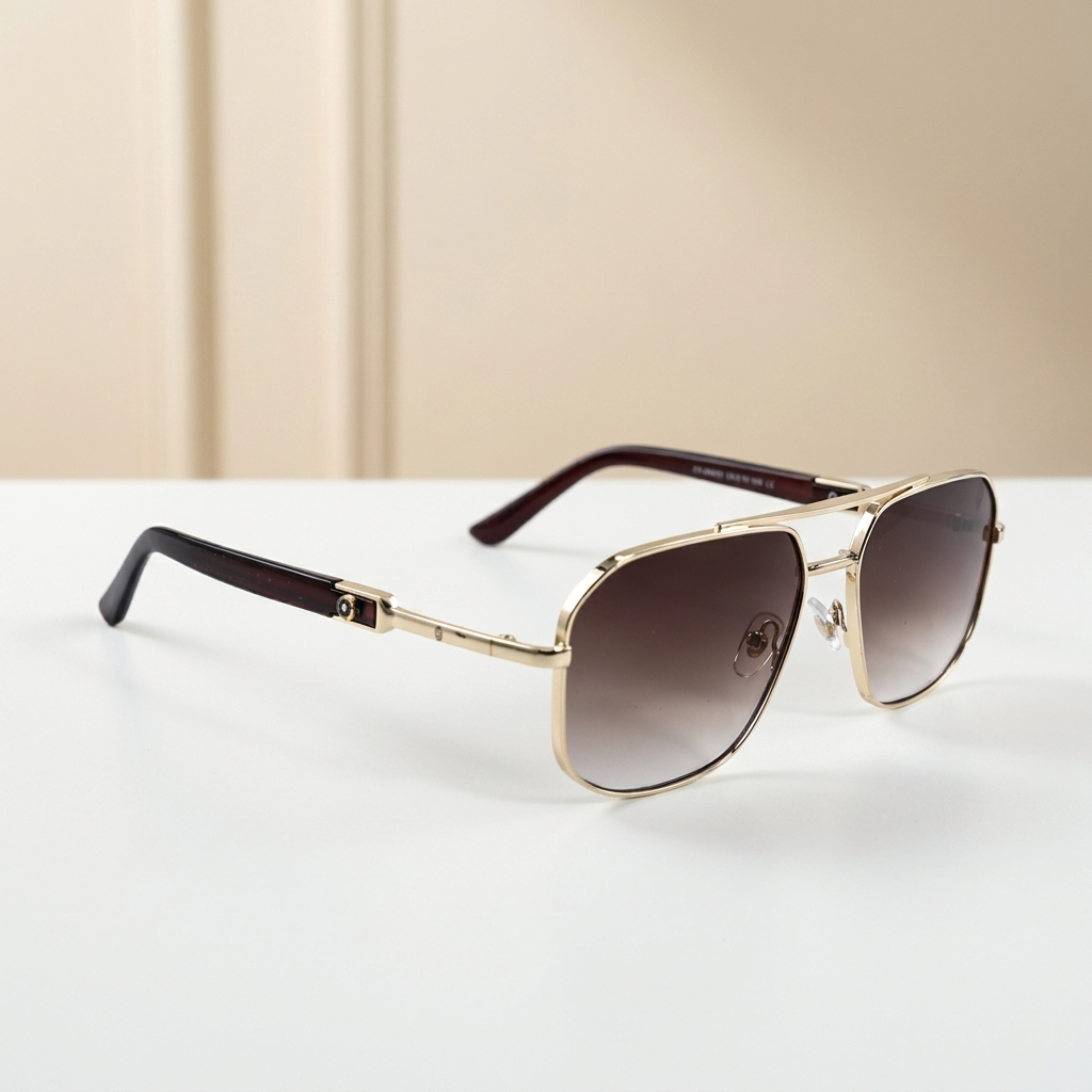 OG Full Rim Metal Wayfarer Sunglasses with UV400 – Classic Street Style Shades