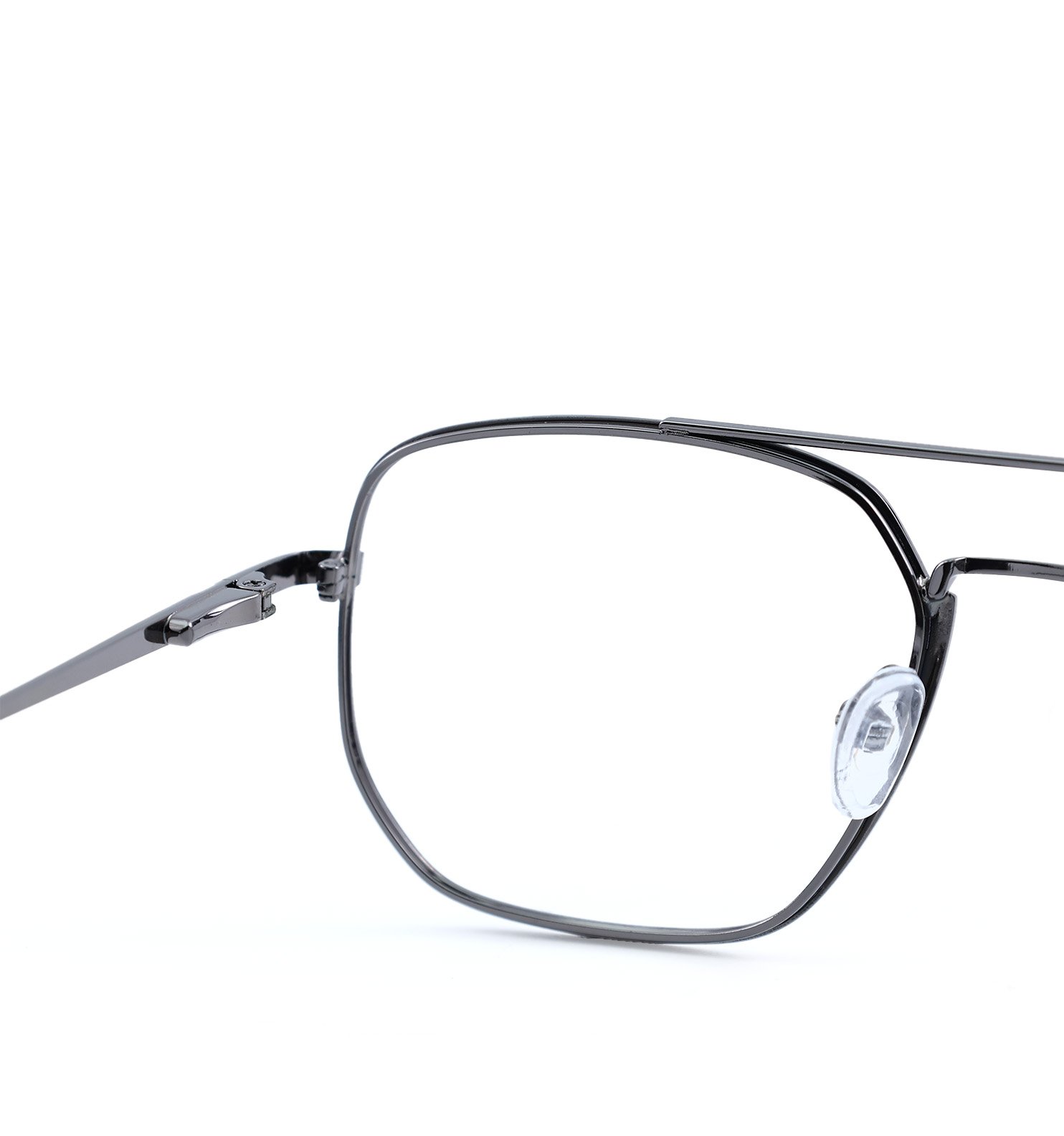 Jet Square Eyewear for Men | Premium Square Optical Frame in Golden & Grey