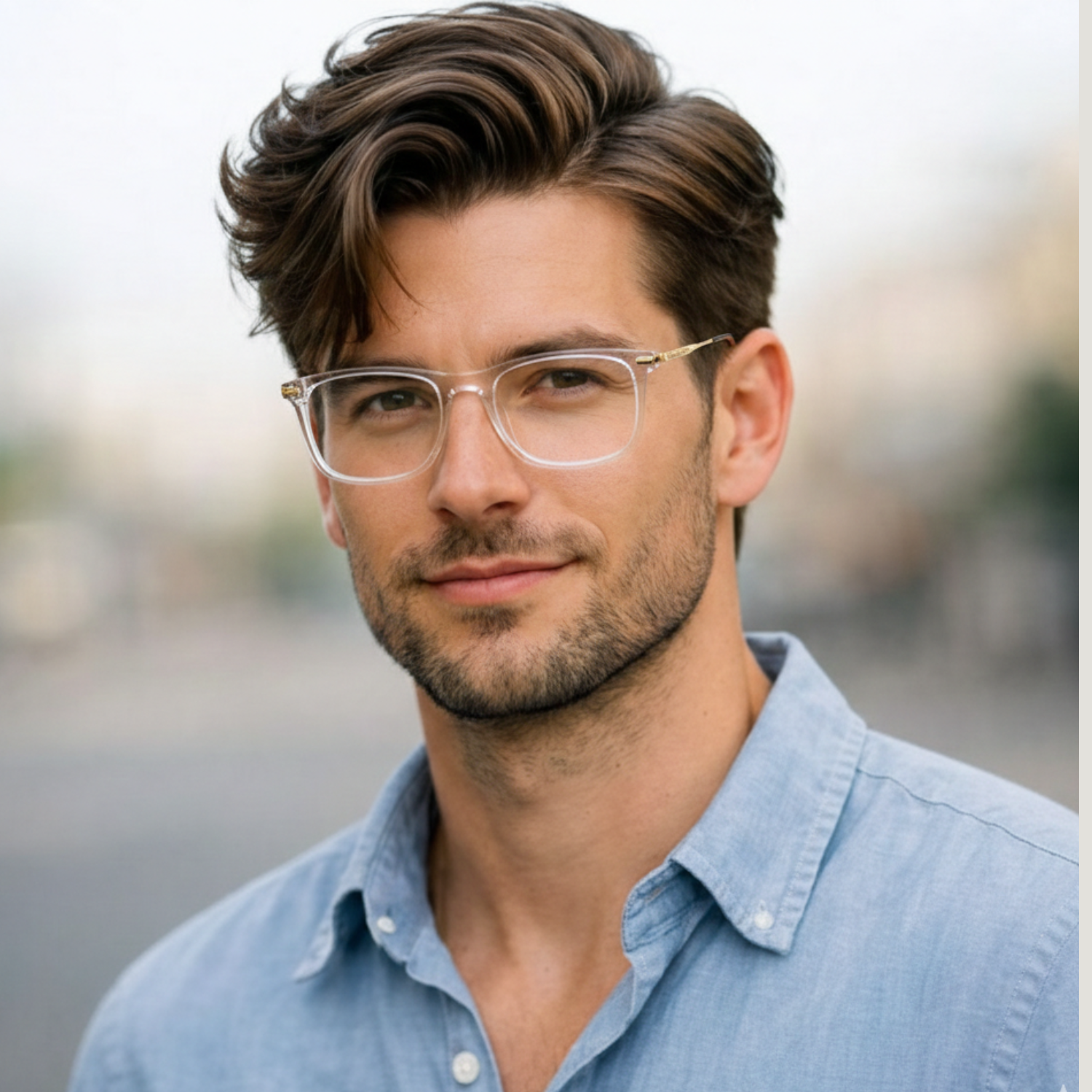 Men’s OG Classic Full Rim Rectangular Eyeglasses | Premium Rectangular Optical Frame