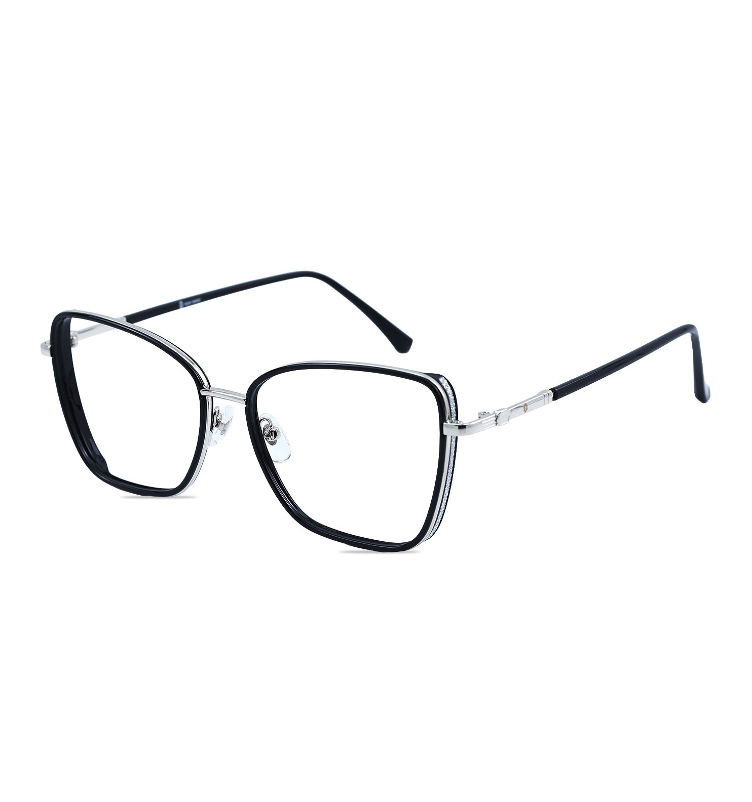 Neo Line Square Frame Women’s Eyeglasses | Stylish & Lightweight Optical Frame for Women | Blue & Black