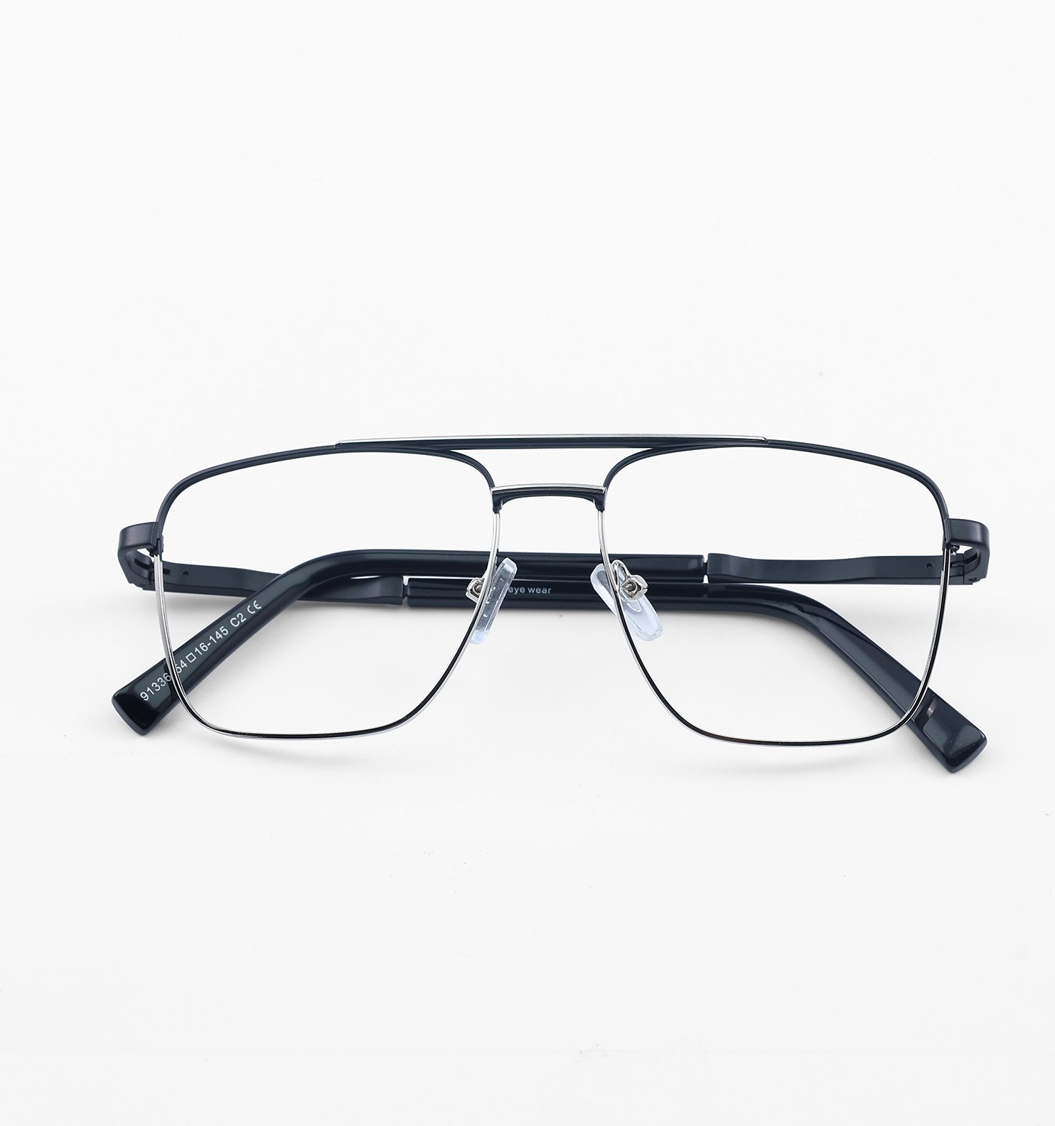 OG Aero Pro Men’s Full Rim Metal Eyeglasses | Lightweight Premium Square Frame