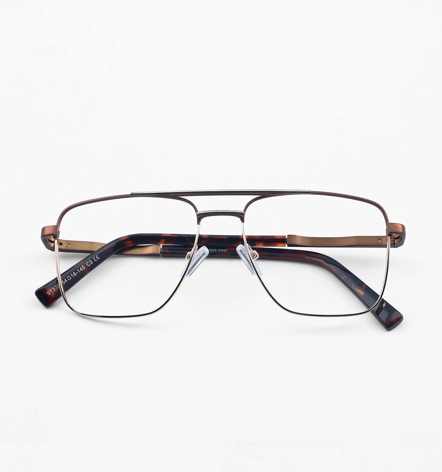 OG Aero Pro Men’s Full Rim Metal Eyeglasses | Lightweight Premium Square Frame