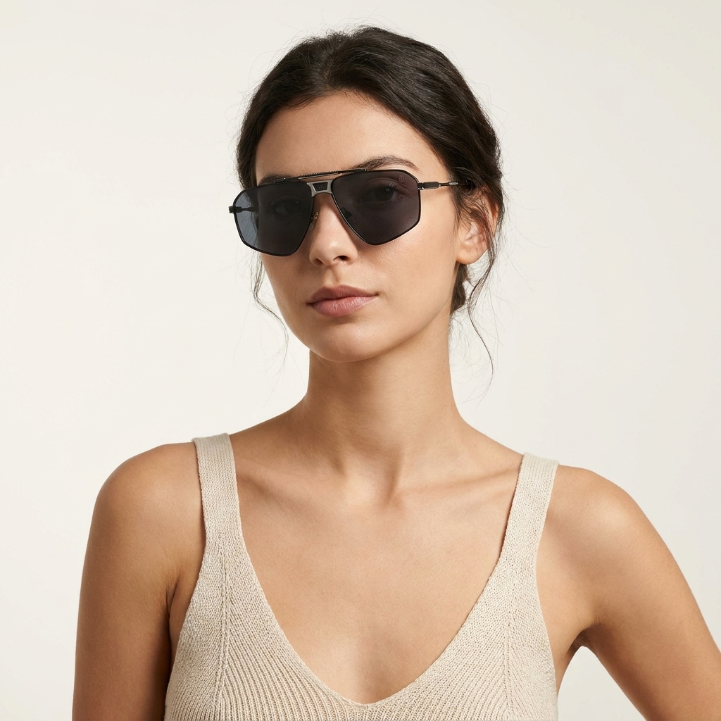 OG Aero Royale | Gold Navigator Gradient Smoke Sunglasses