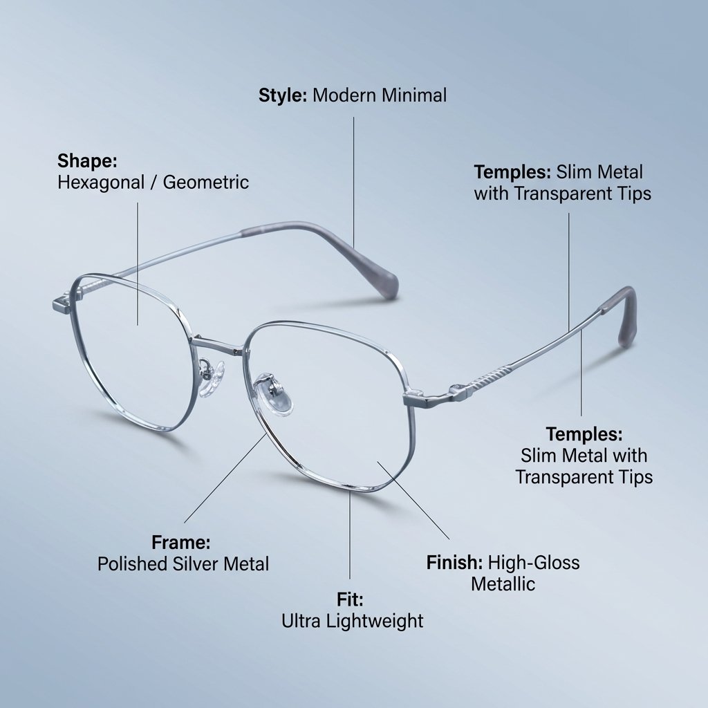 OG Air Gold | Minimal Metal Eyeglasses