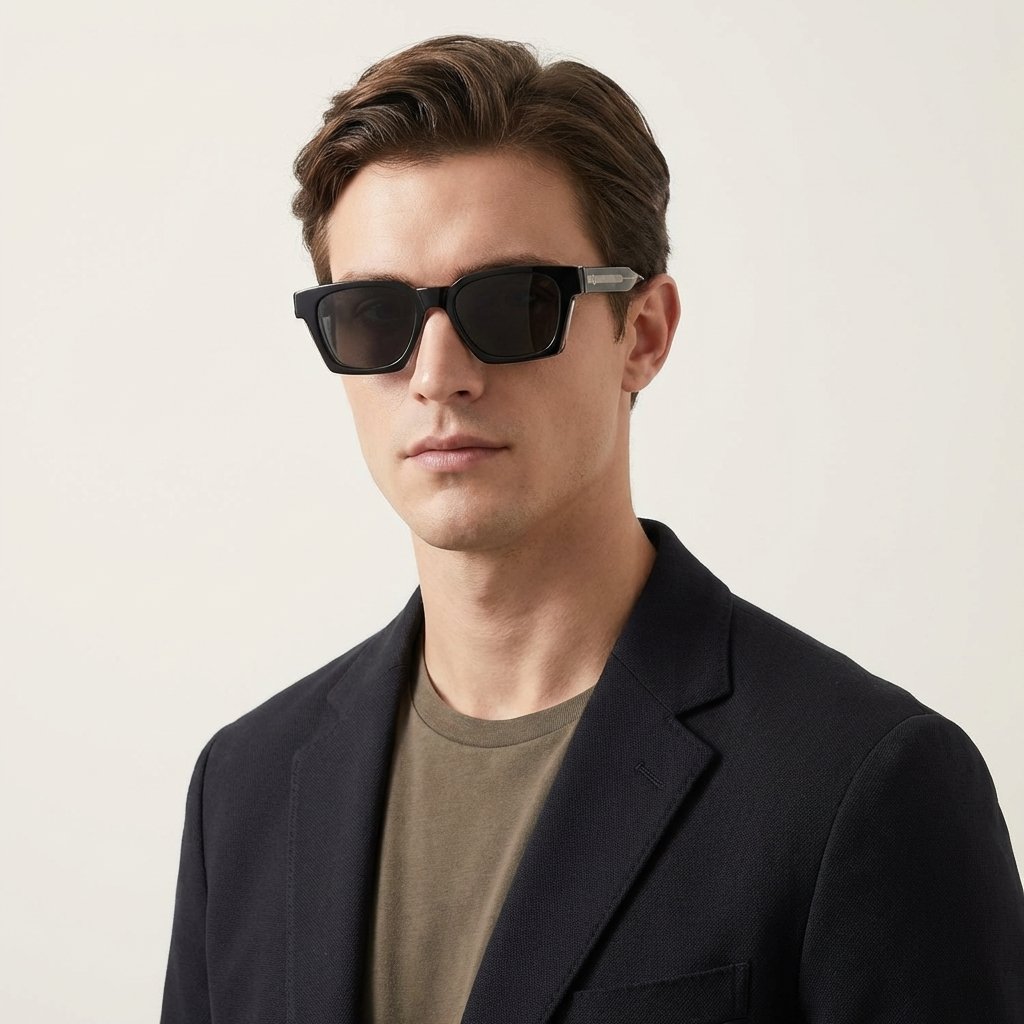 OG Amber Bold | Yellow Frame Square Sunglasses For Men