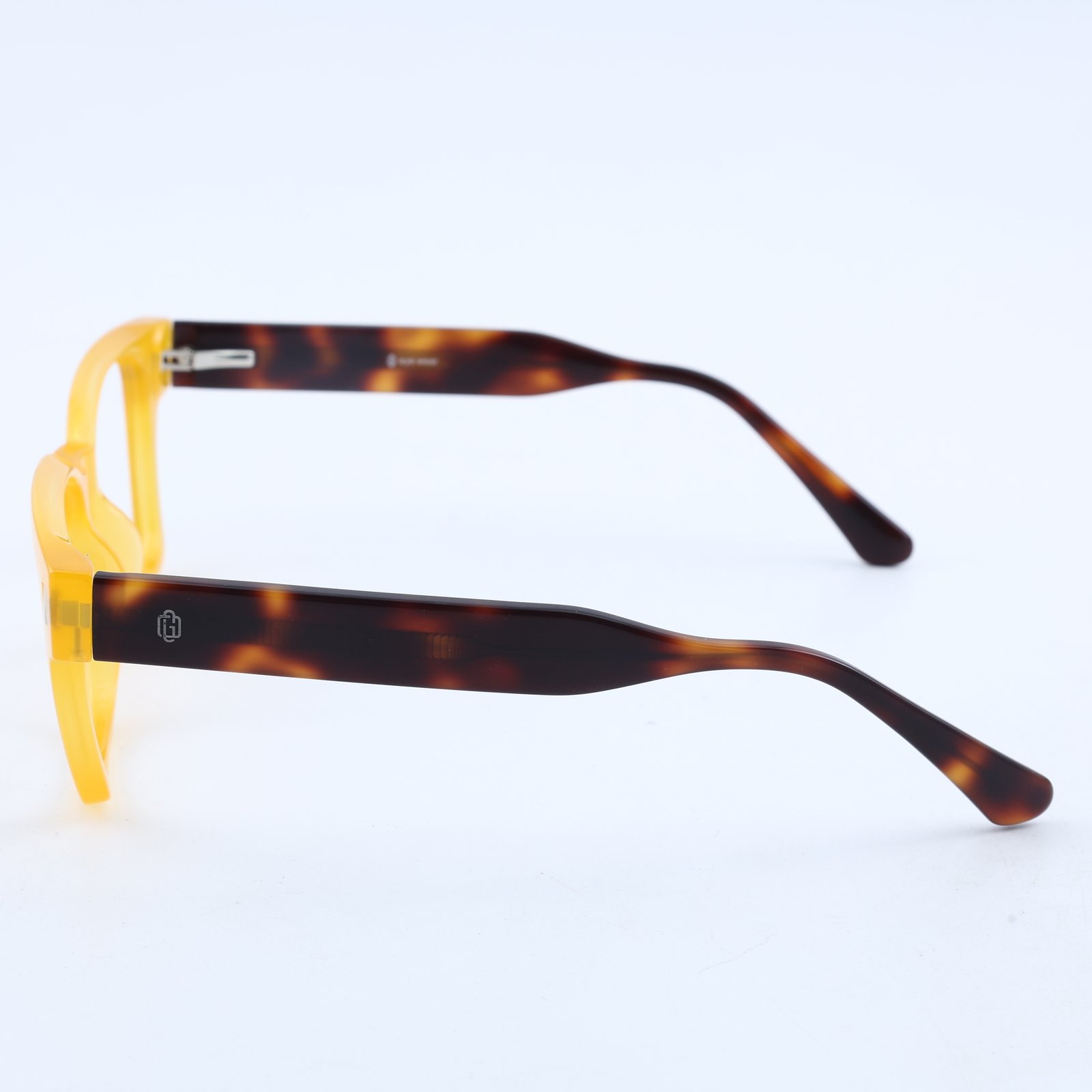 OG Amber Bold | Yellow Frame Square Sunglasses For Men