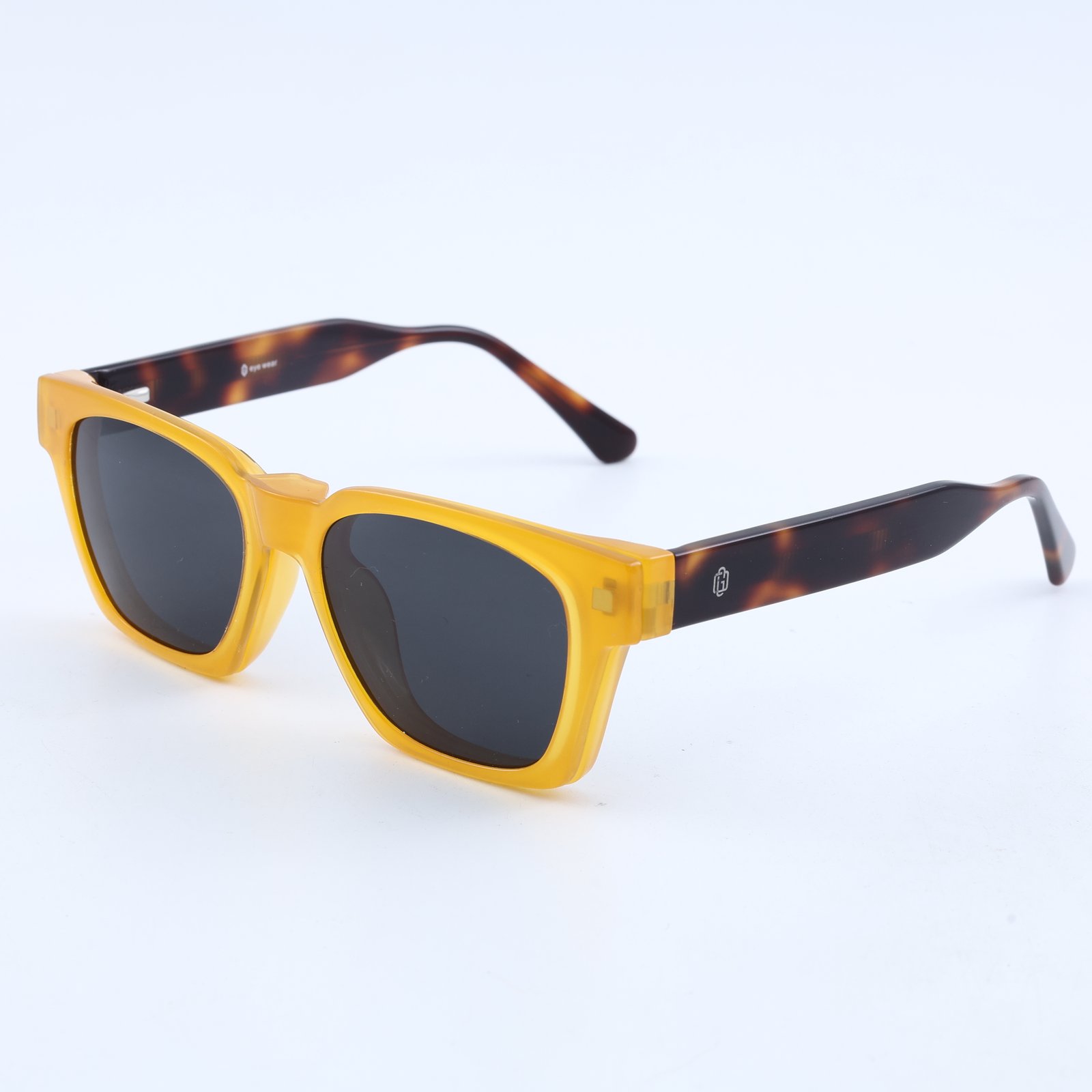 OG Amber Bold | Yellow Frame Square Sunglasses For Men