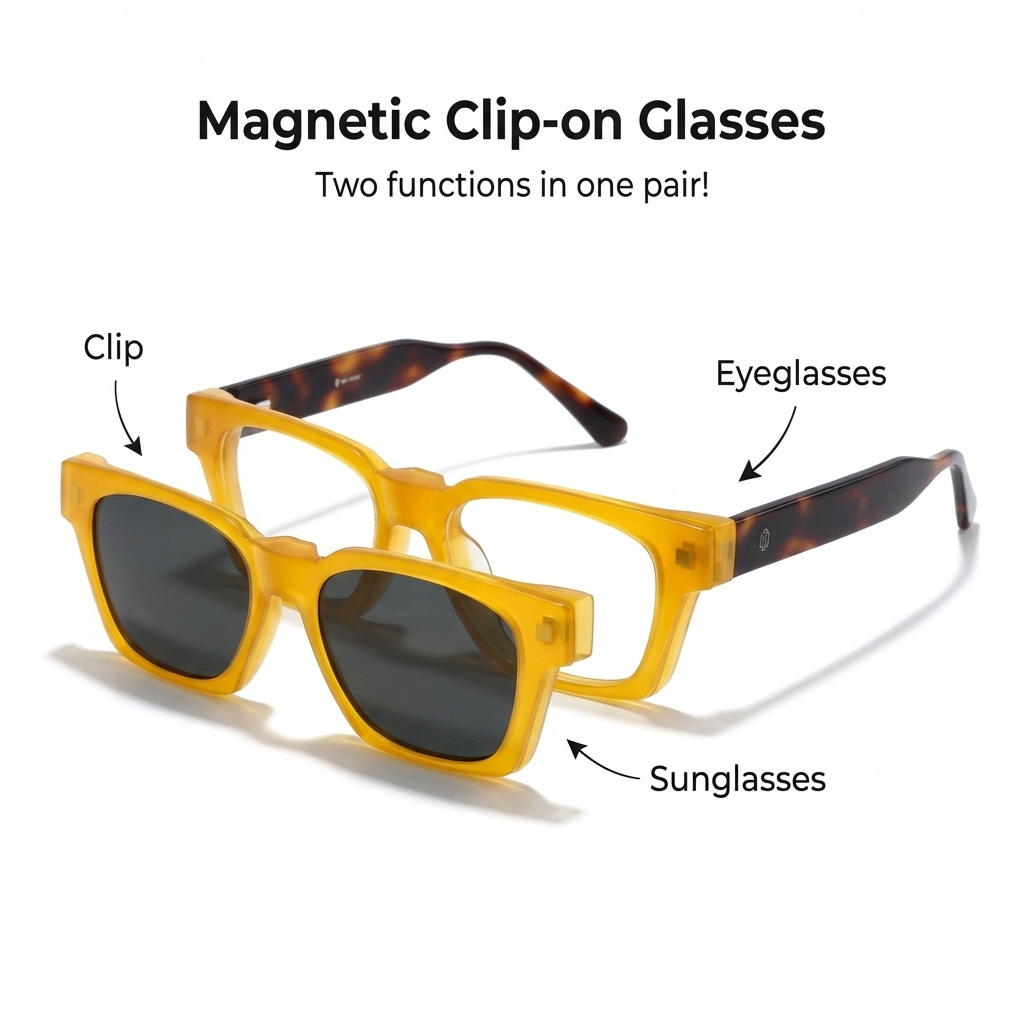 OG Amber Bold | Yellow Frame Square Sunglasses For Men