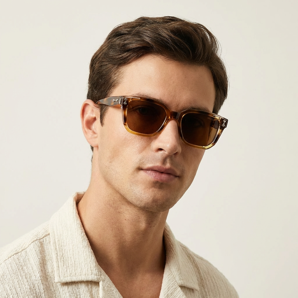 OG Amber Luxe | Tortoiseshell Square Sunglasses