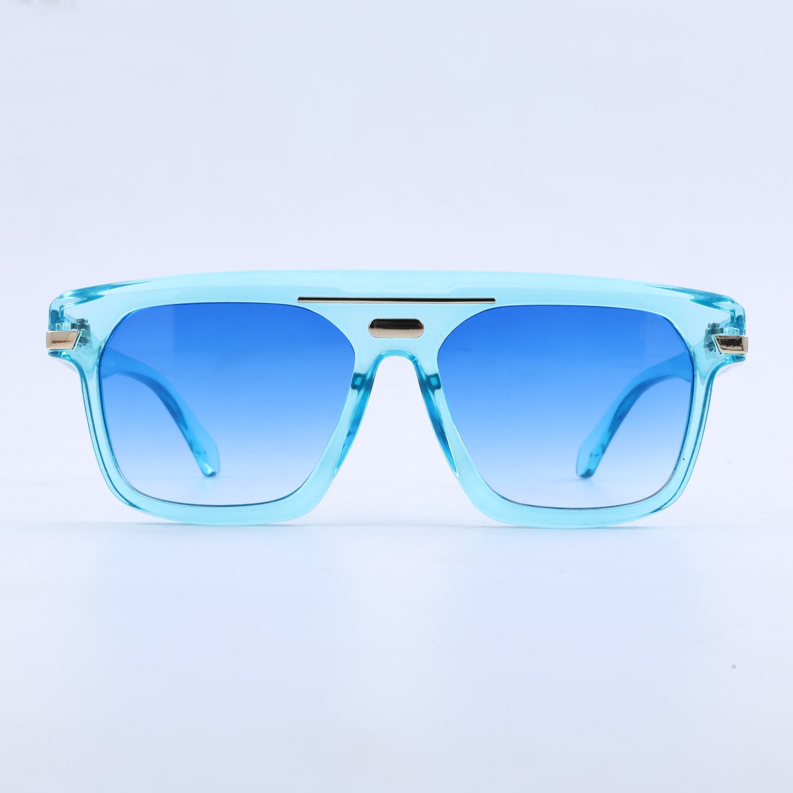 OG Amber Sovereign | Luxury Crystal Orange Navigator Sunglasses with Brown Gradient Lenses
