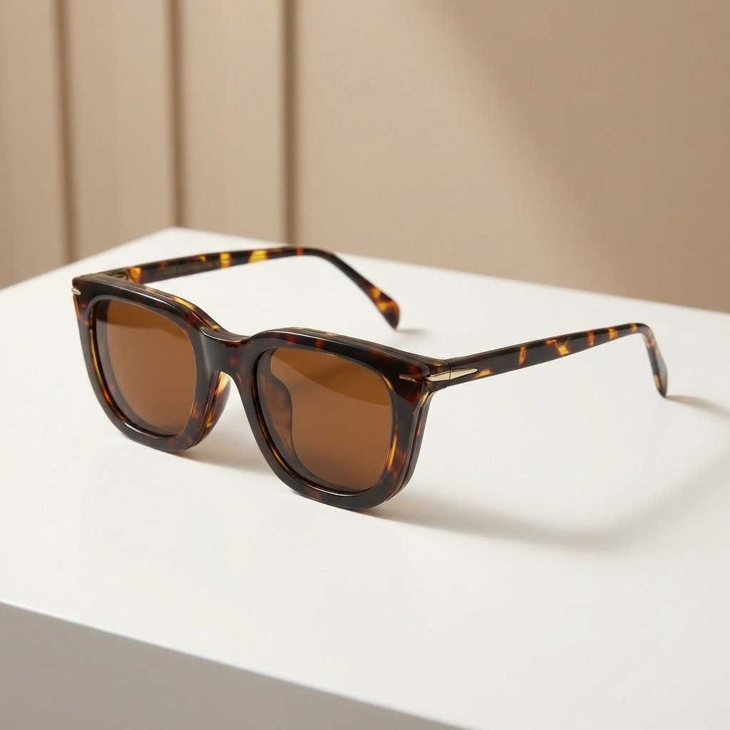 OG Amber Tortoise | Classic Square Retro Sunglasses For Men