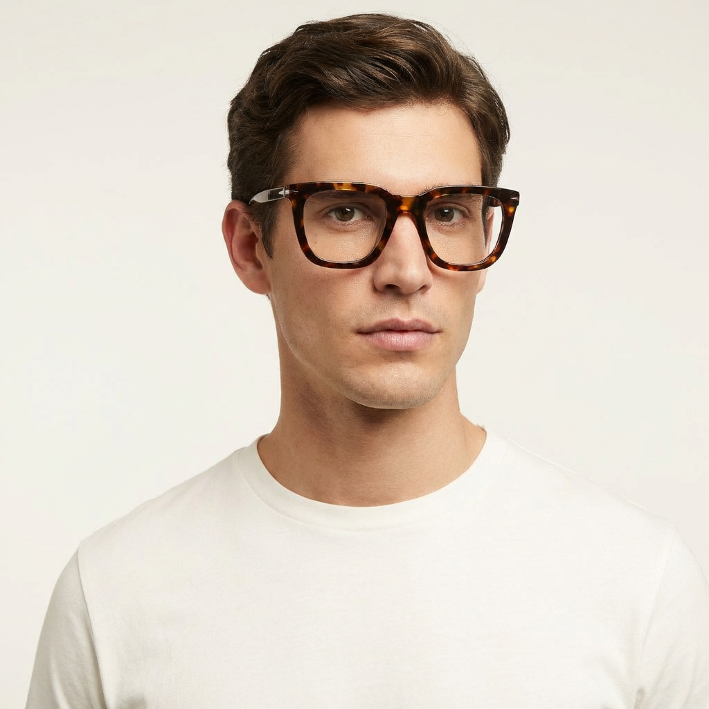 OG Amber Tortoise | Classic Square Retro Sunglasses For Men