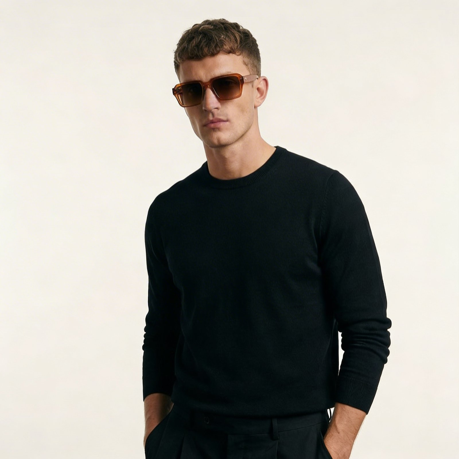 OG Amber Vault | Transparent Amber Square Sunglasses