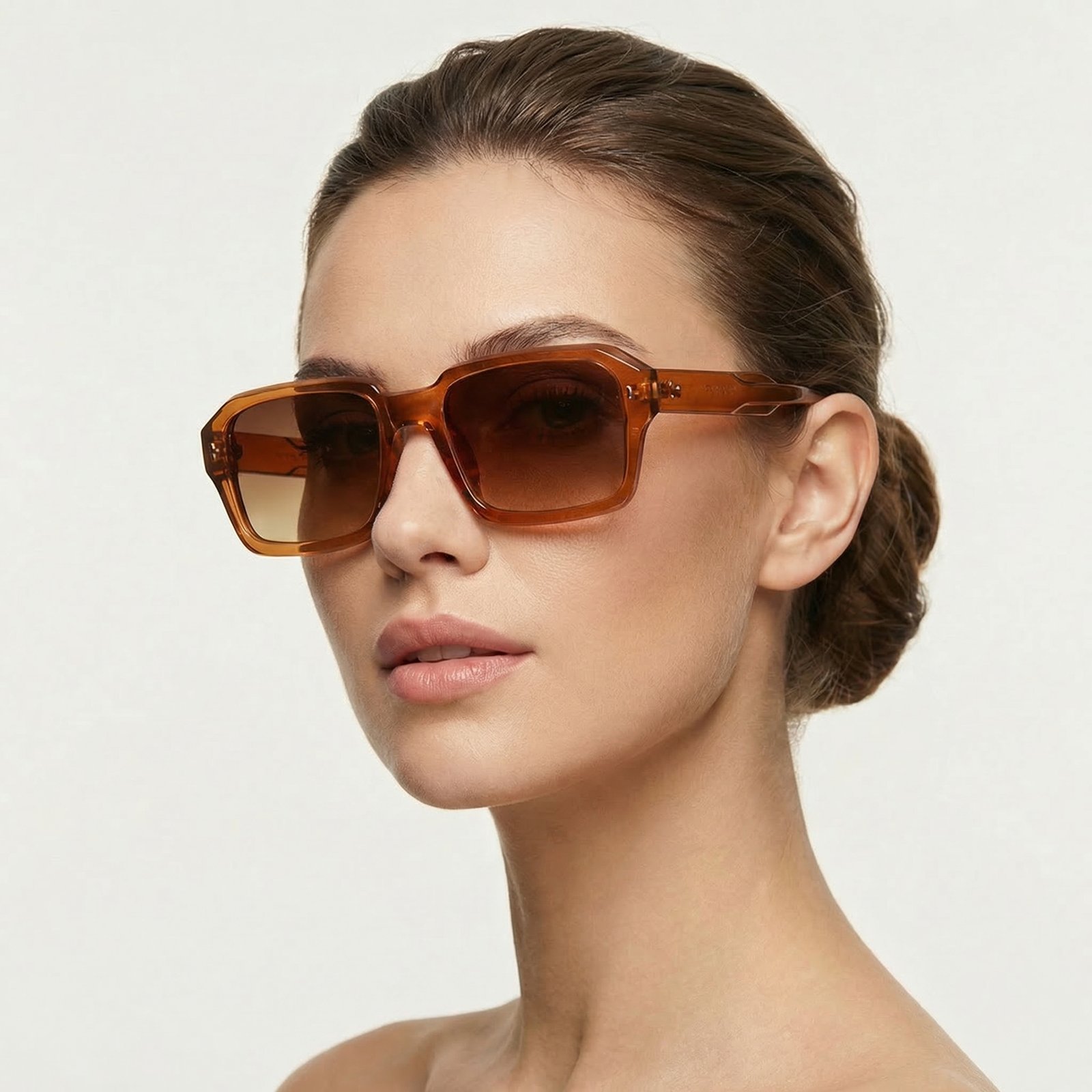 OG Amber Vault | Transparent Amber Square Sunglasses