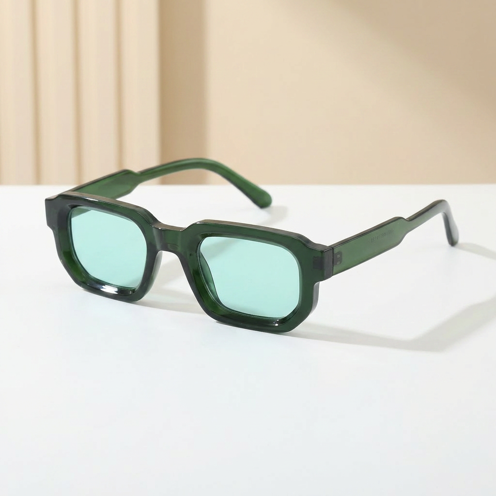 OG Aqua Amber | Classic Square Brown Tint Sunglasses