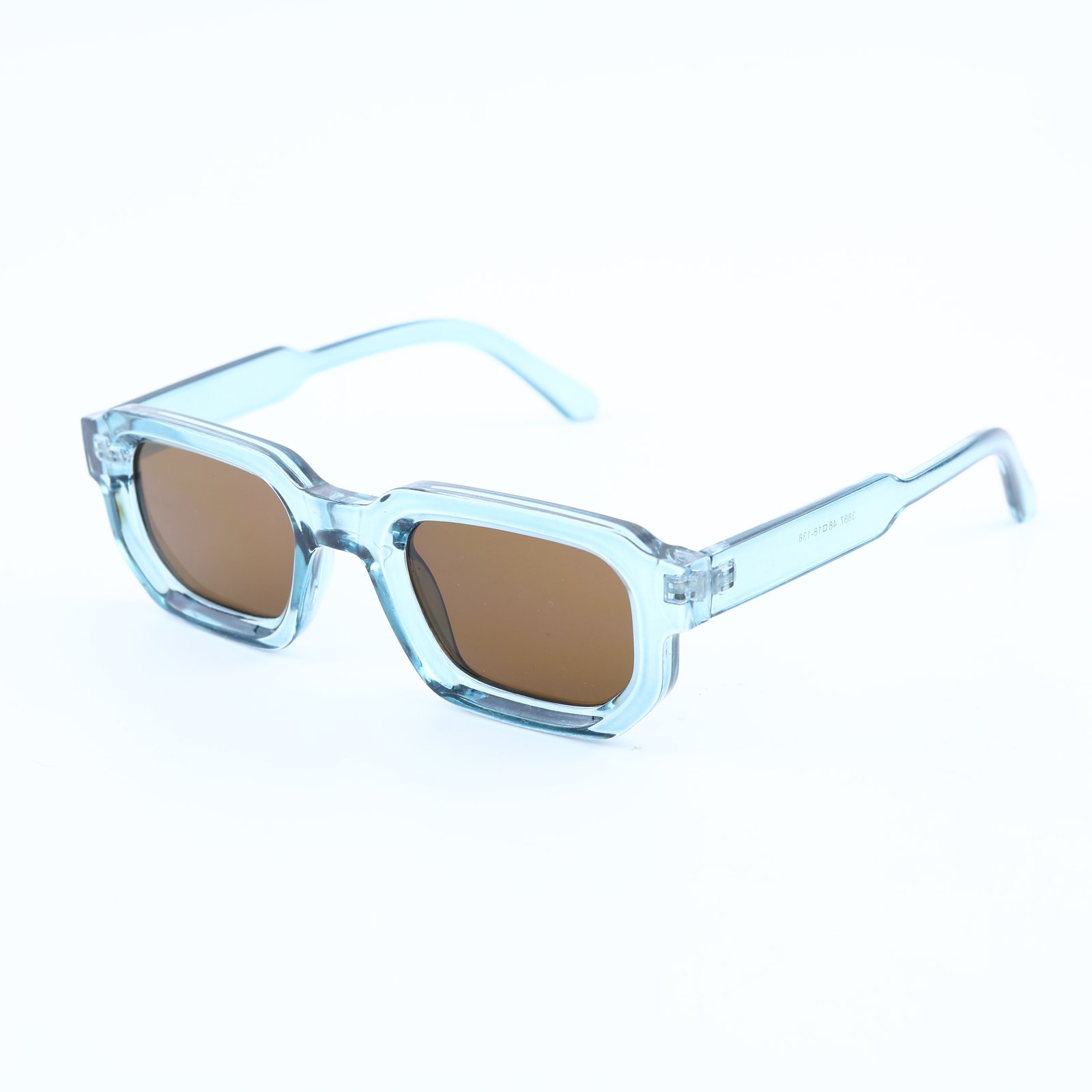 OG Aqua Amber | Classic Square Brown Tint Sunglasses