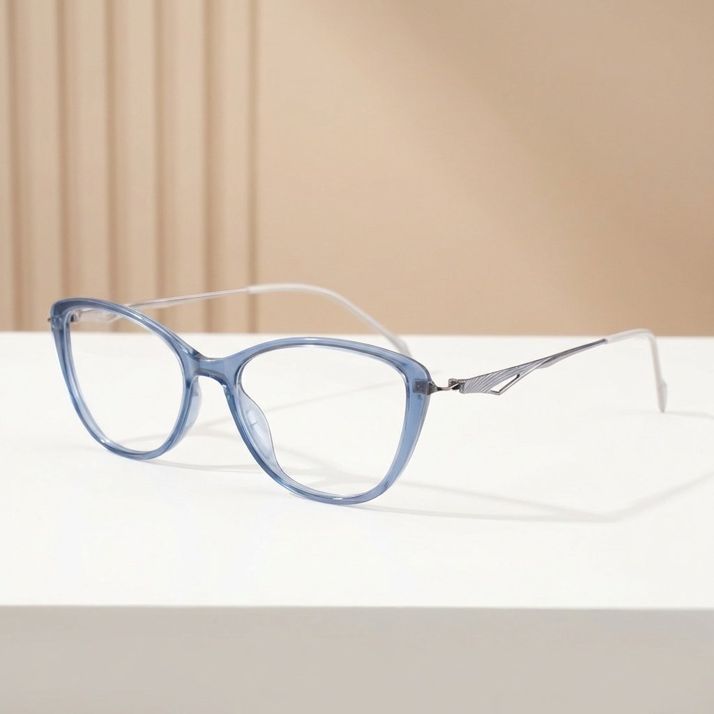 OG Aqua Grace | Transparent Green Cat-Eye Eyeglasses