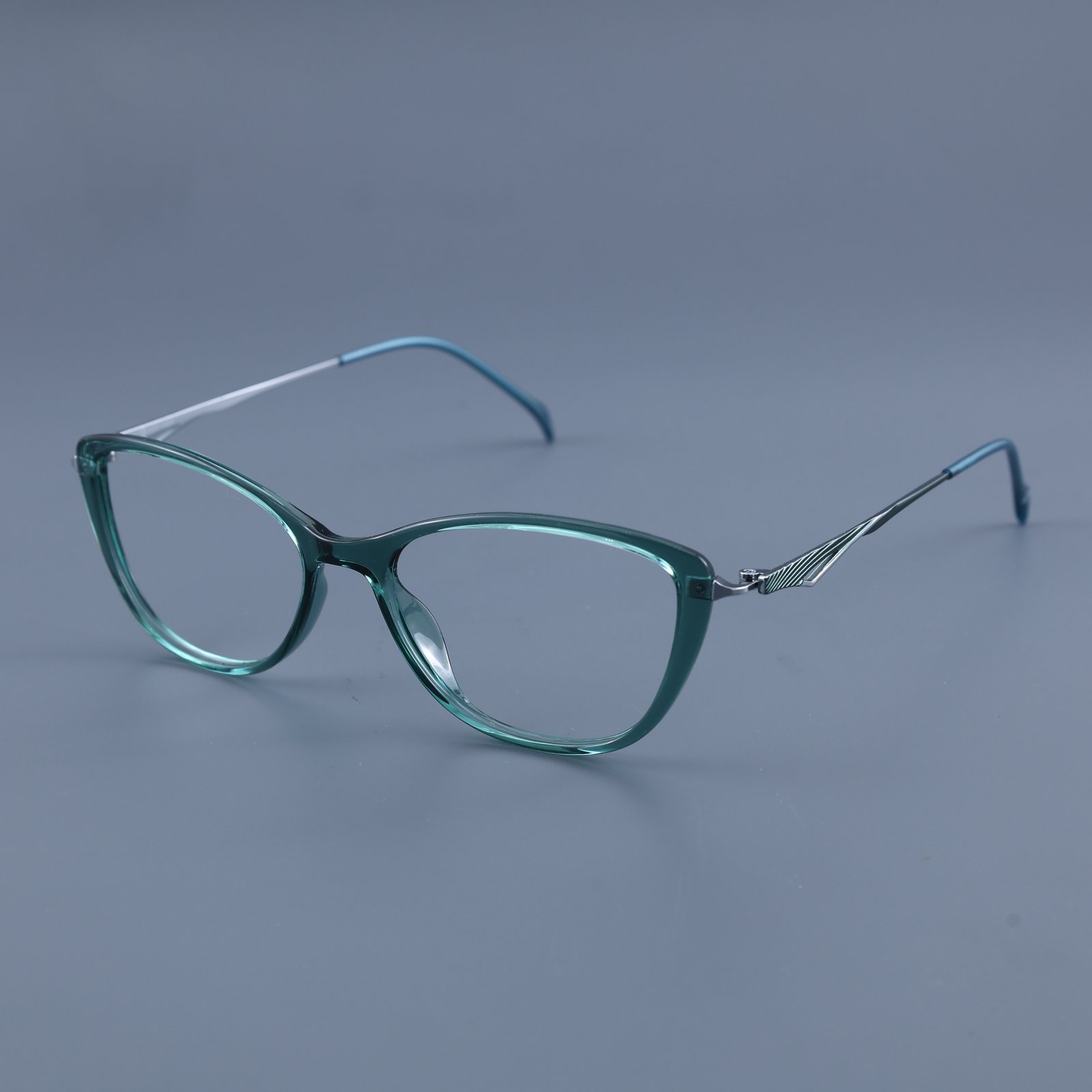 OG Aqua Grace | Transparent Green Cat-Eye Eyeglasses