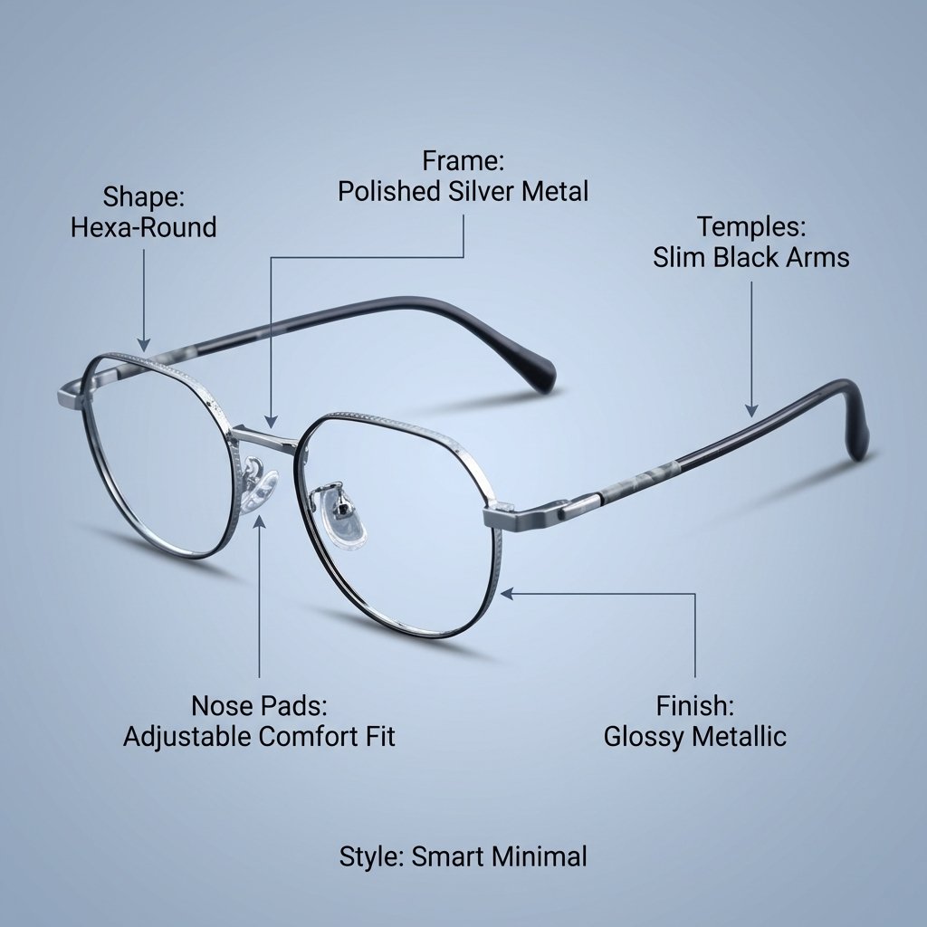 OG Arctic Air | Light Blue Rimless Round Eyeglasses