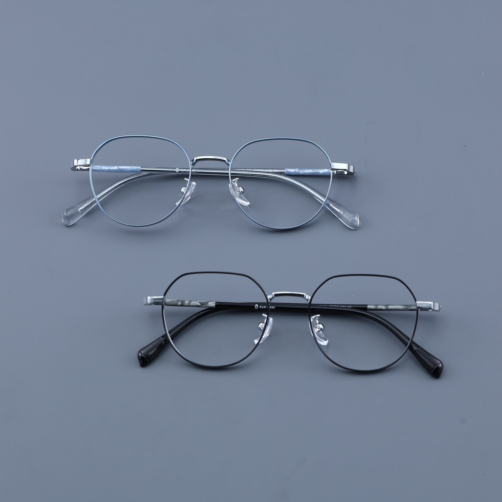 OG Arctic Air | Light Blue Rimless Round Eyeglasses