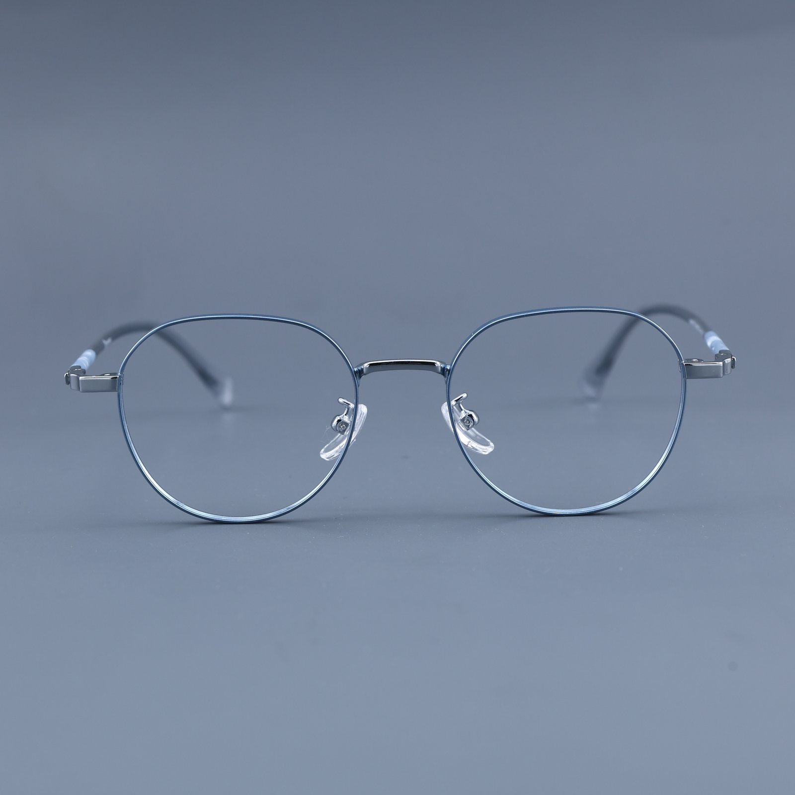 OG Arctic Air | Light Blue Rimless Round Eyeglasses