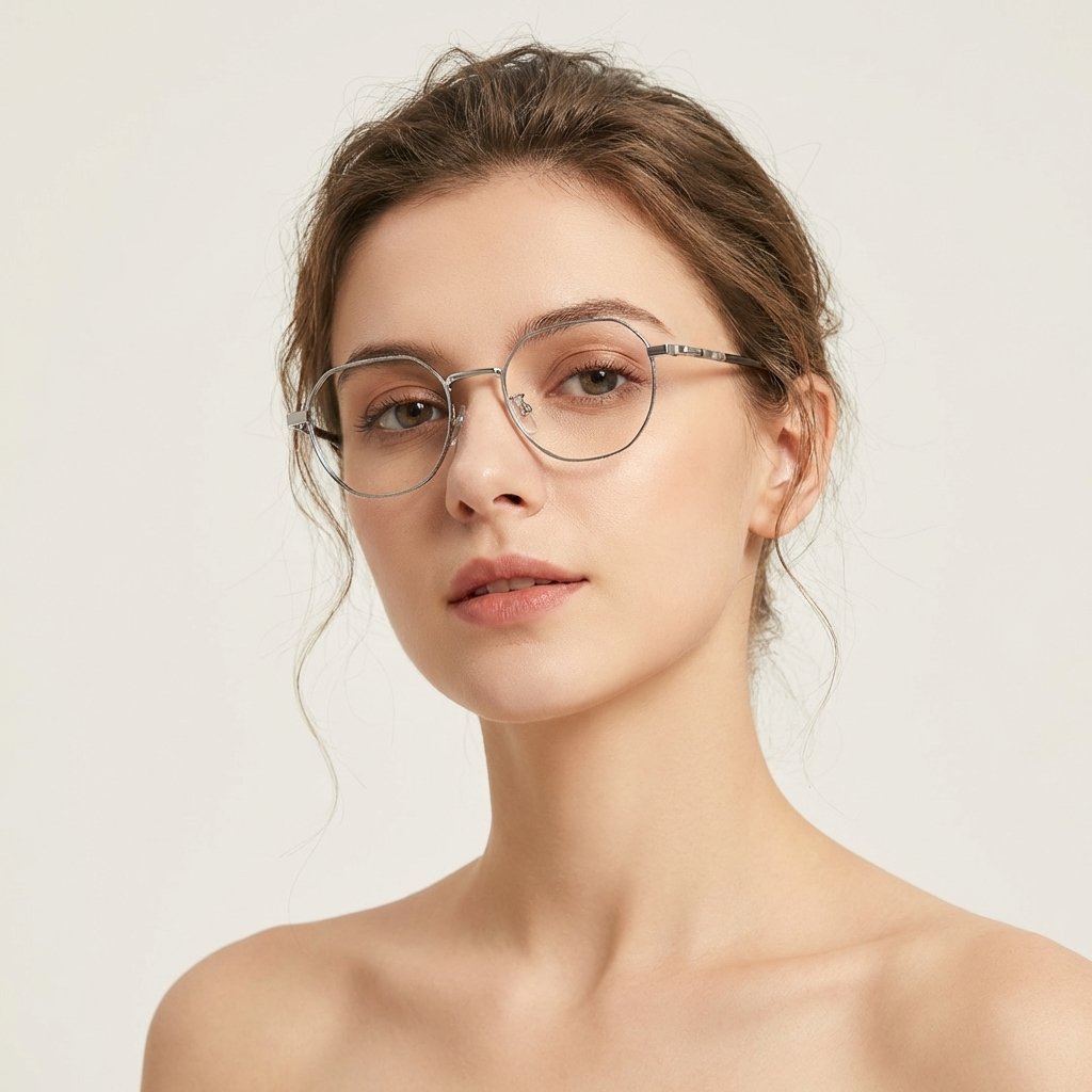OG Arctic Air | Light Blue Rimless Round Eyeglasses