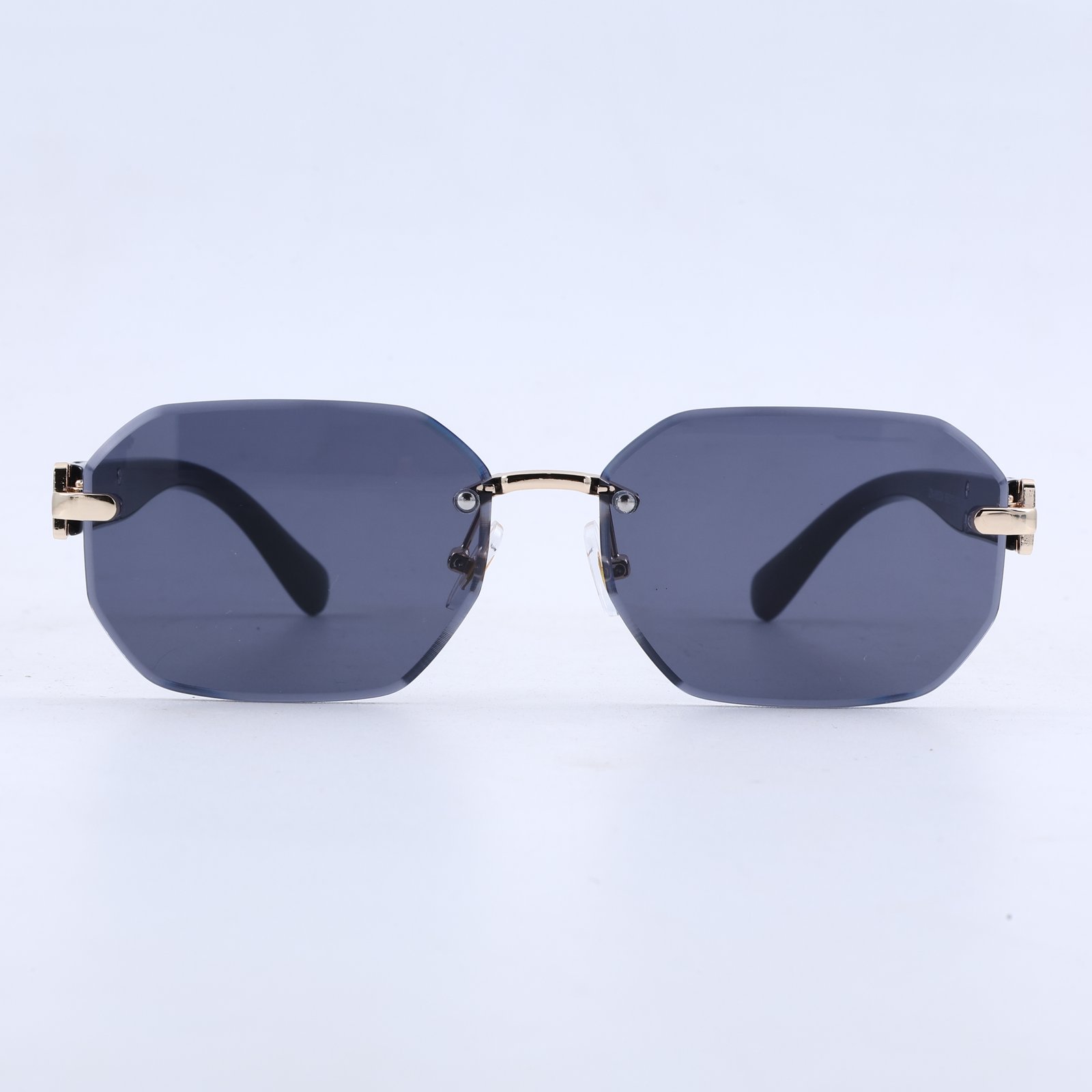 OG Arctic Phantom | Luxury Rimless Ice Blue Gradient Sunglasses with Camo Heritage Temples
