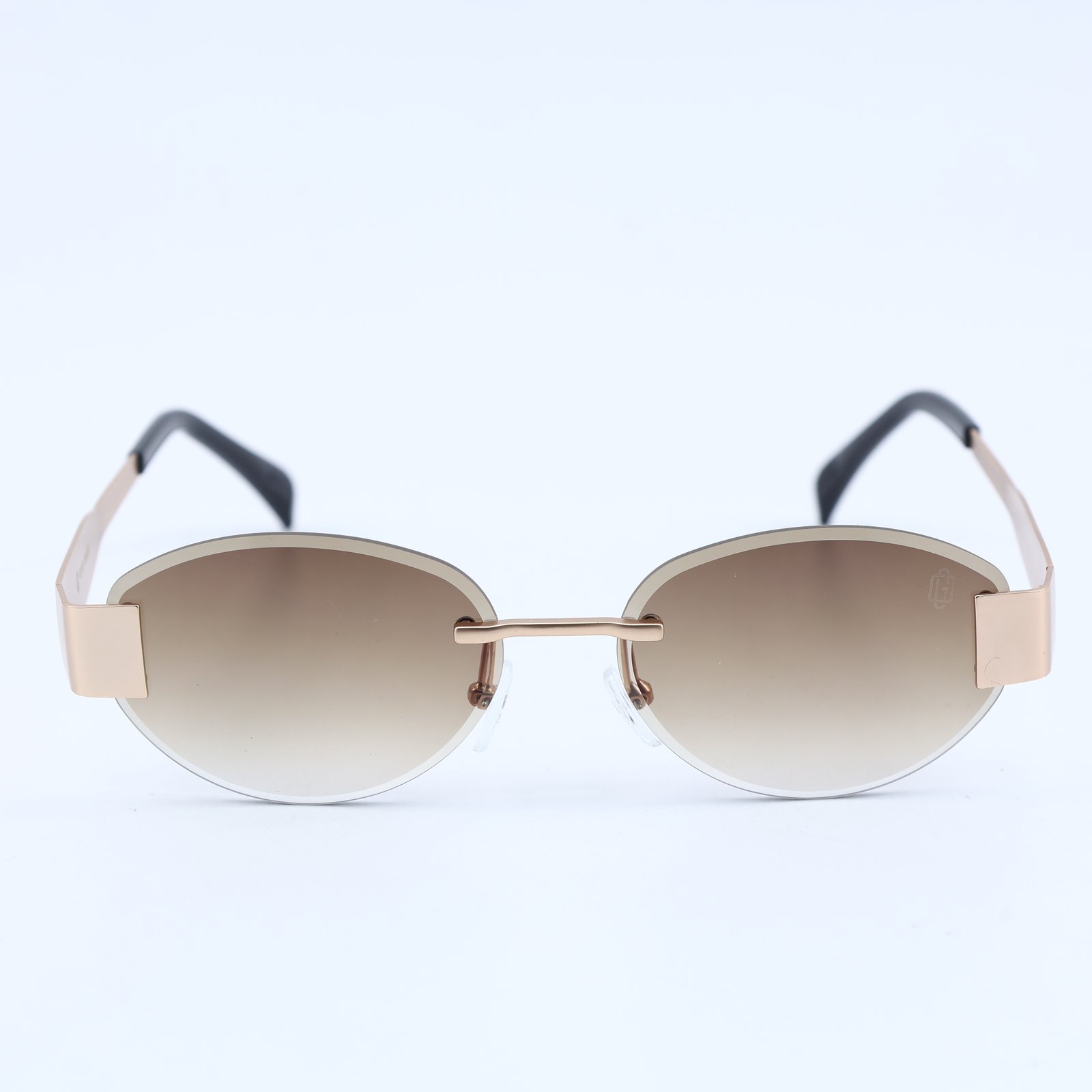 OG Aura Edge | Rimless Gold Oval Gradient Sunglasses