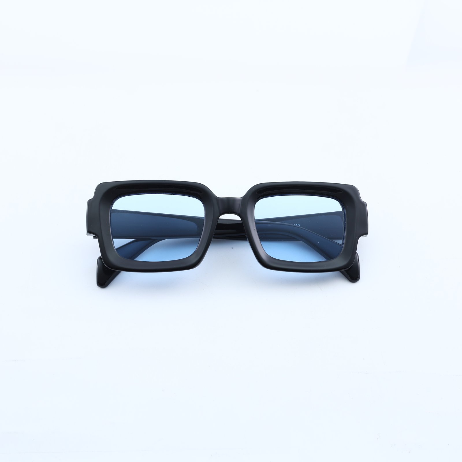 OG Azure Noir | Classic Square Blue Tint Sunglasses