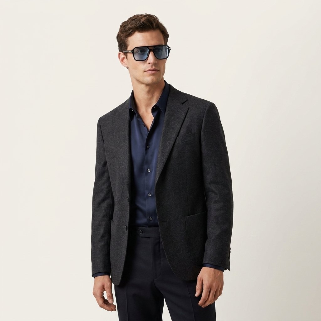 OG Azure Titan | Luxury Black Navigator Sunglasses with Ice Blue Lenses