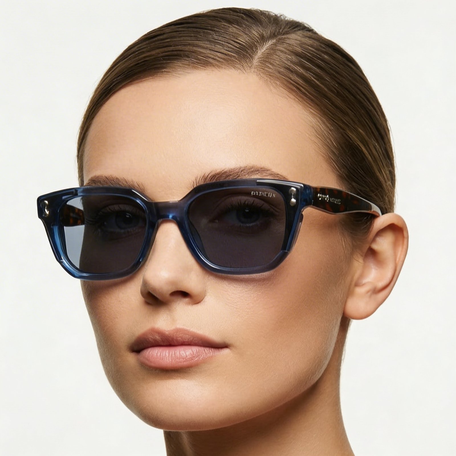 OG Blue Havana | Crystal Blue Square Sunglasses