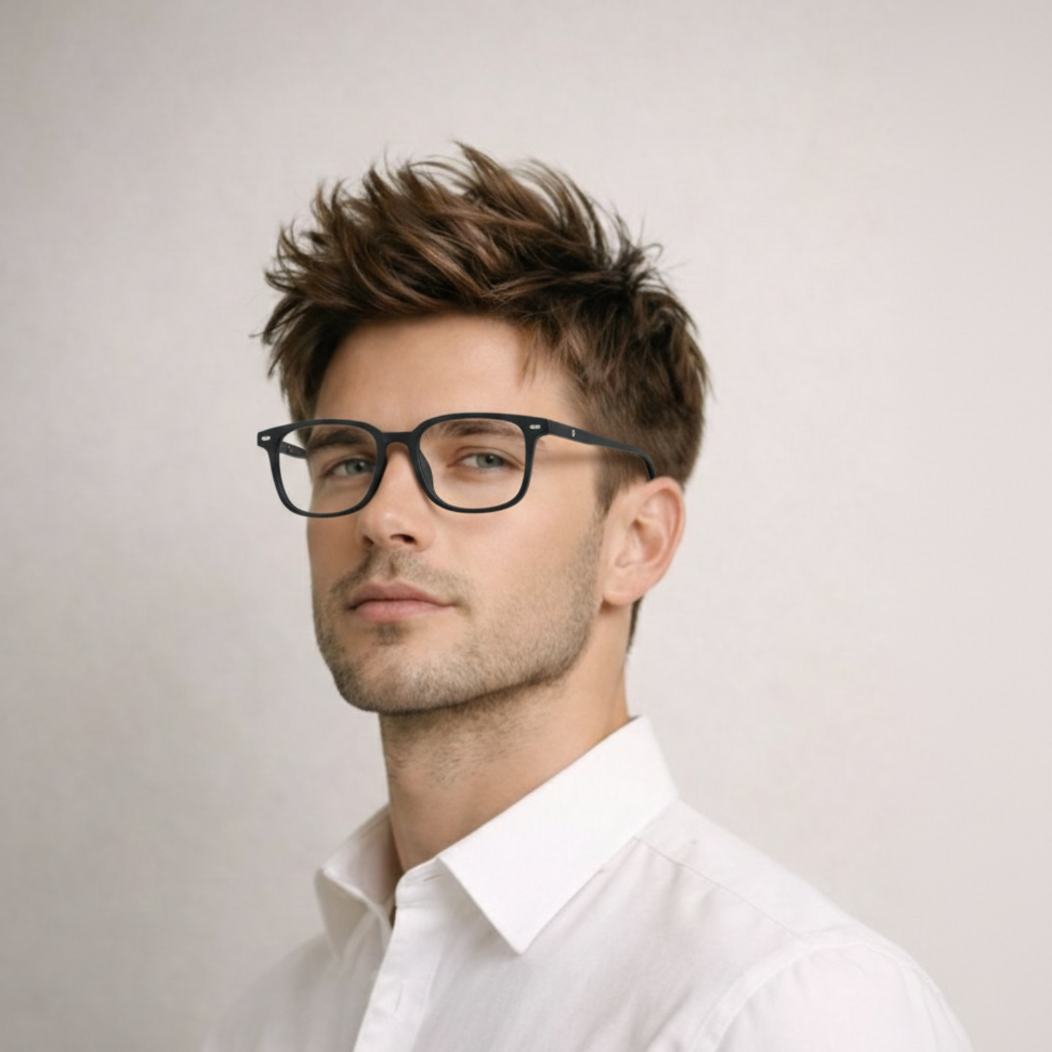 OG Blush Crystal Gradient Full Rim Square Eyeglasses for Men