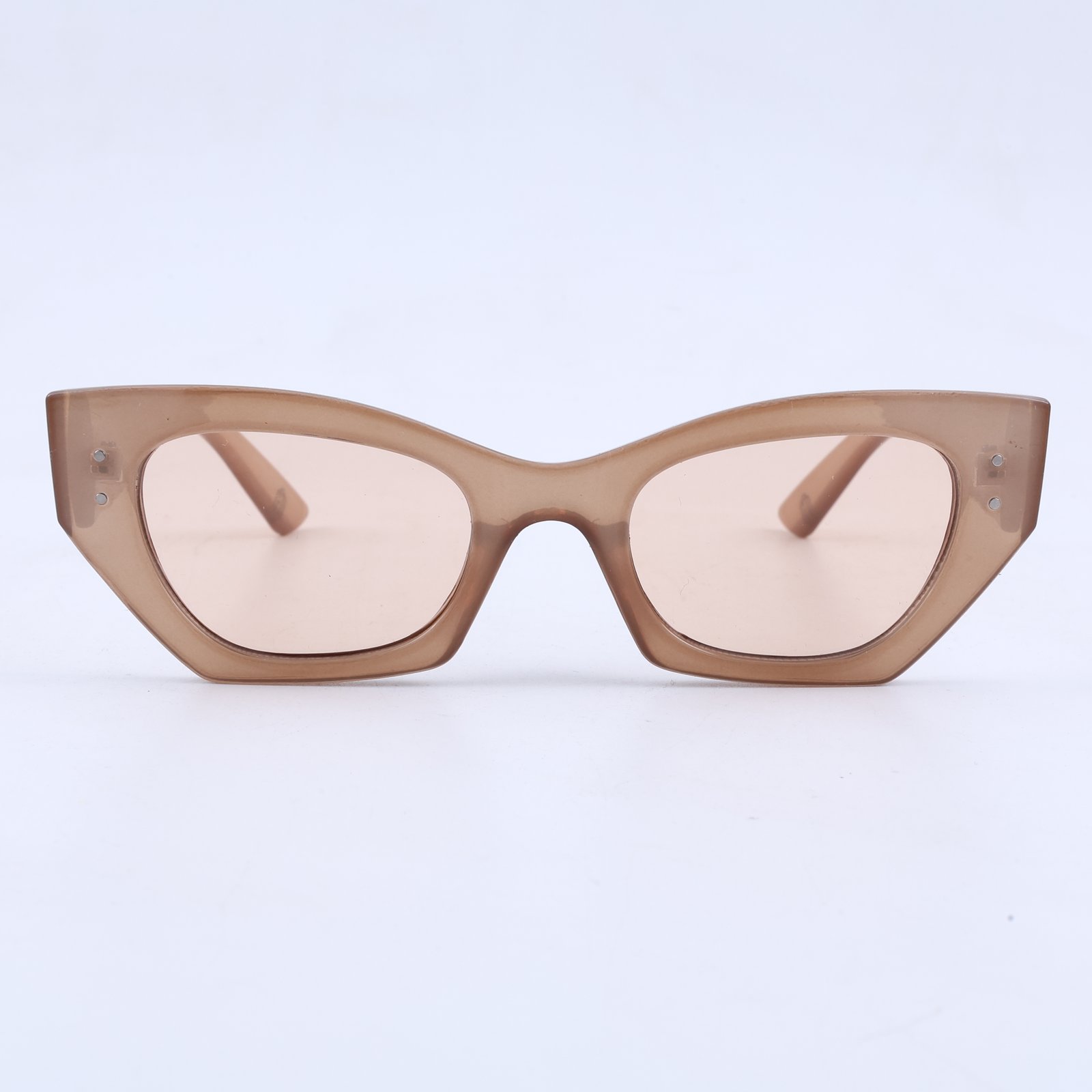 OG Blush Edge Luxe | Angular Cat-Eye Peach Tint Sunglasses