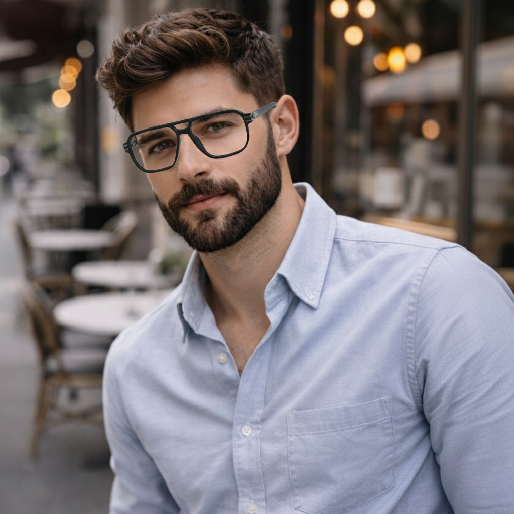 OG Bold Edge Men’s Square Eyeglasses | Full Rim Optical Frame