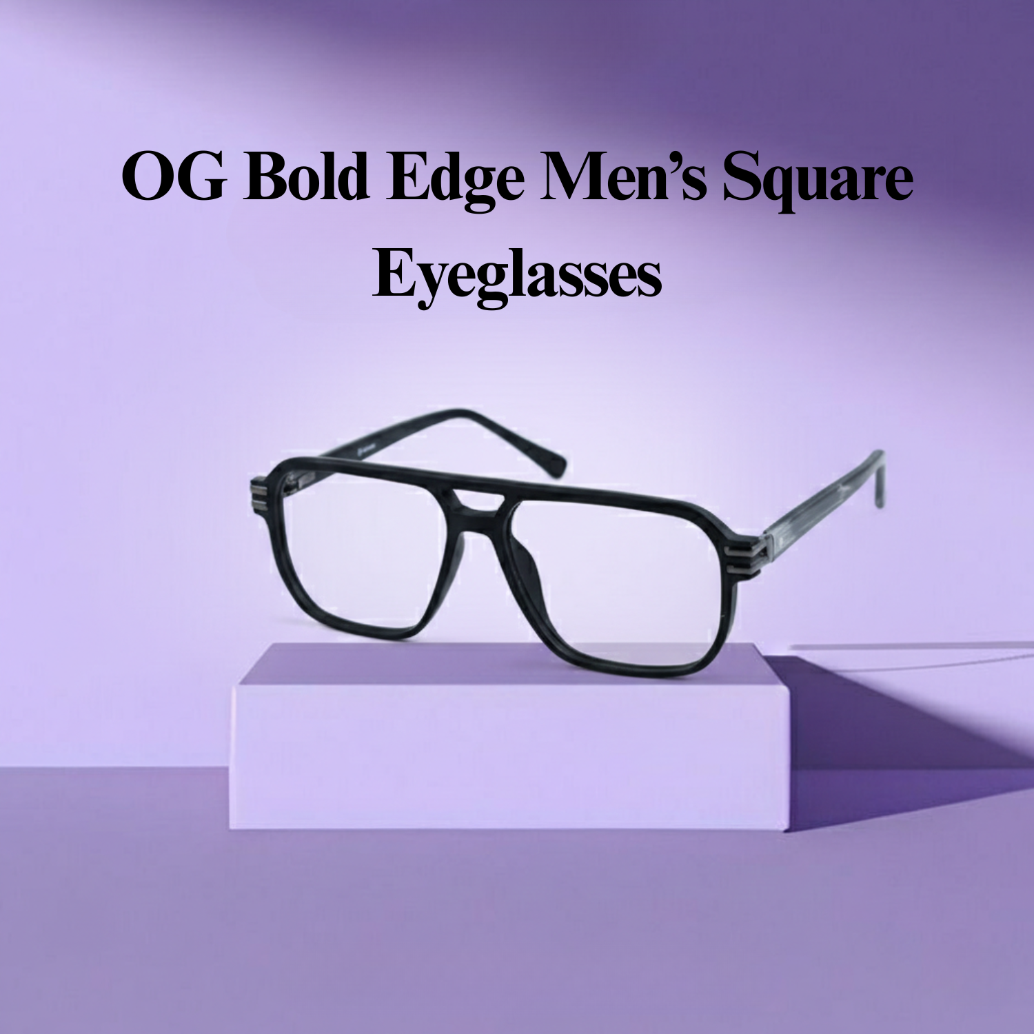 OG Bold Edge Men’s Square Eyeglasses | Full Rim Optical Frame