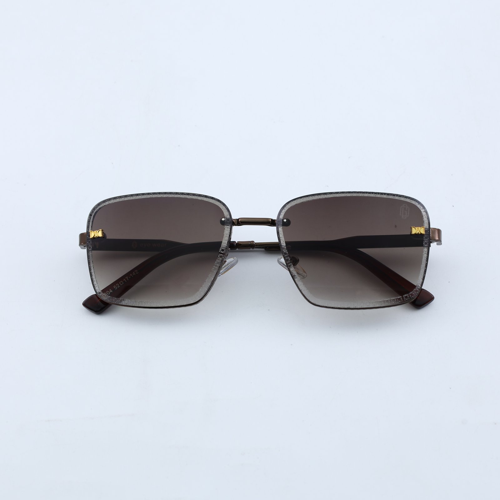 OG Bronze Luxe | Crystal Edge Square Gradient Sunglasses