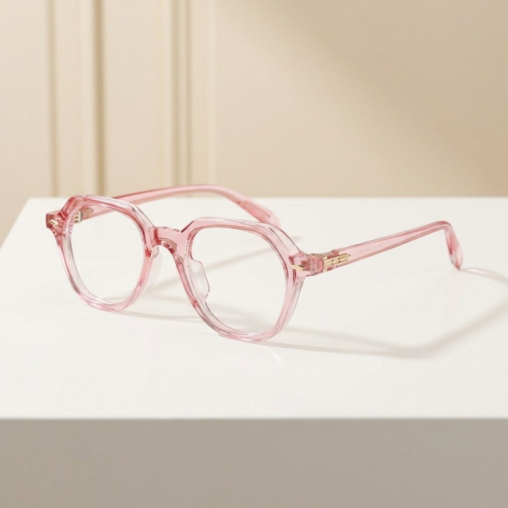OG Candy Crystal | Transparent Pink Statement Eyeglasses