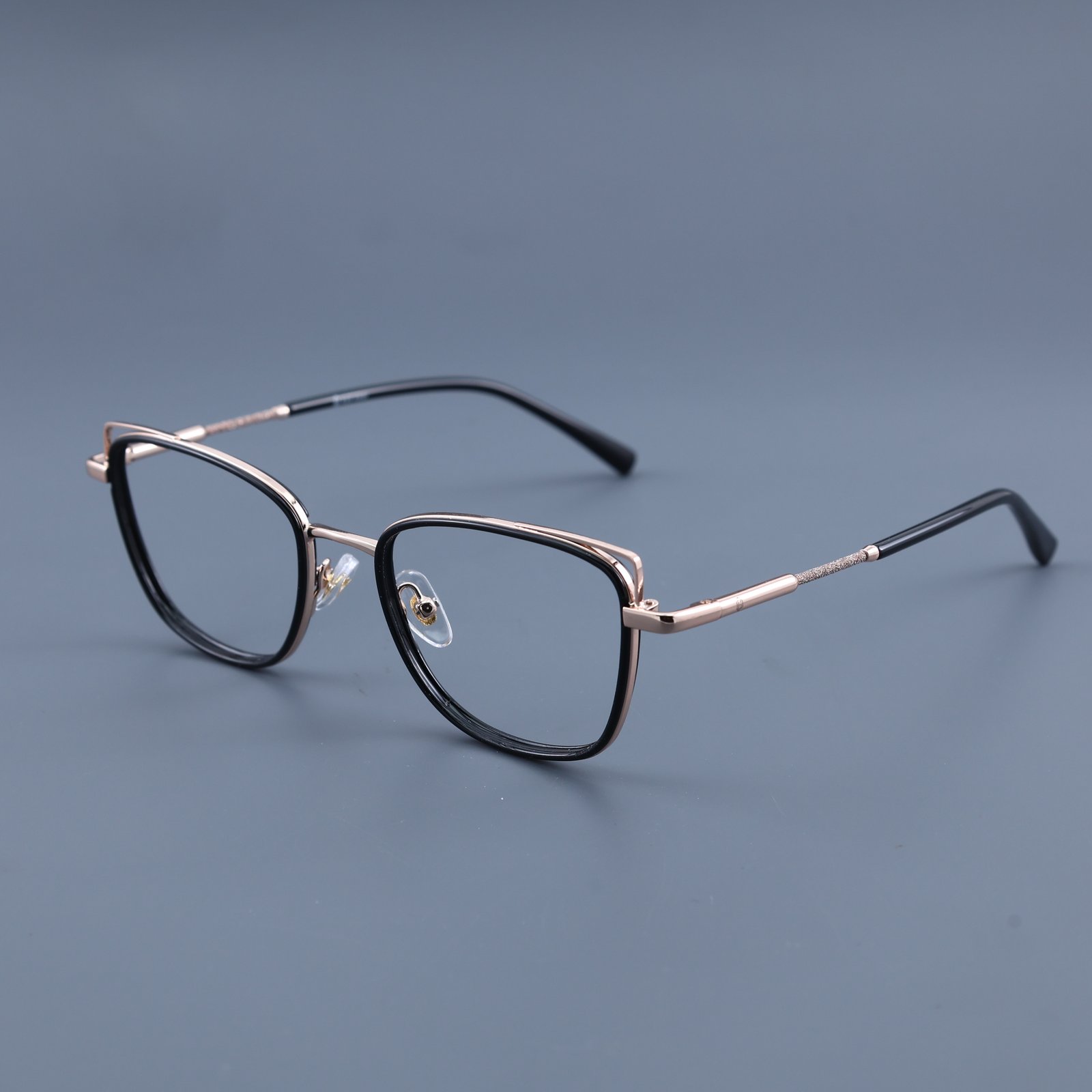 OG Cat Eye | Blush Pink Square Metal Eyeglasses